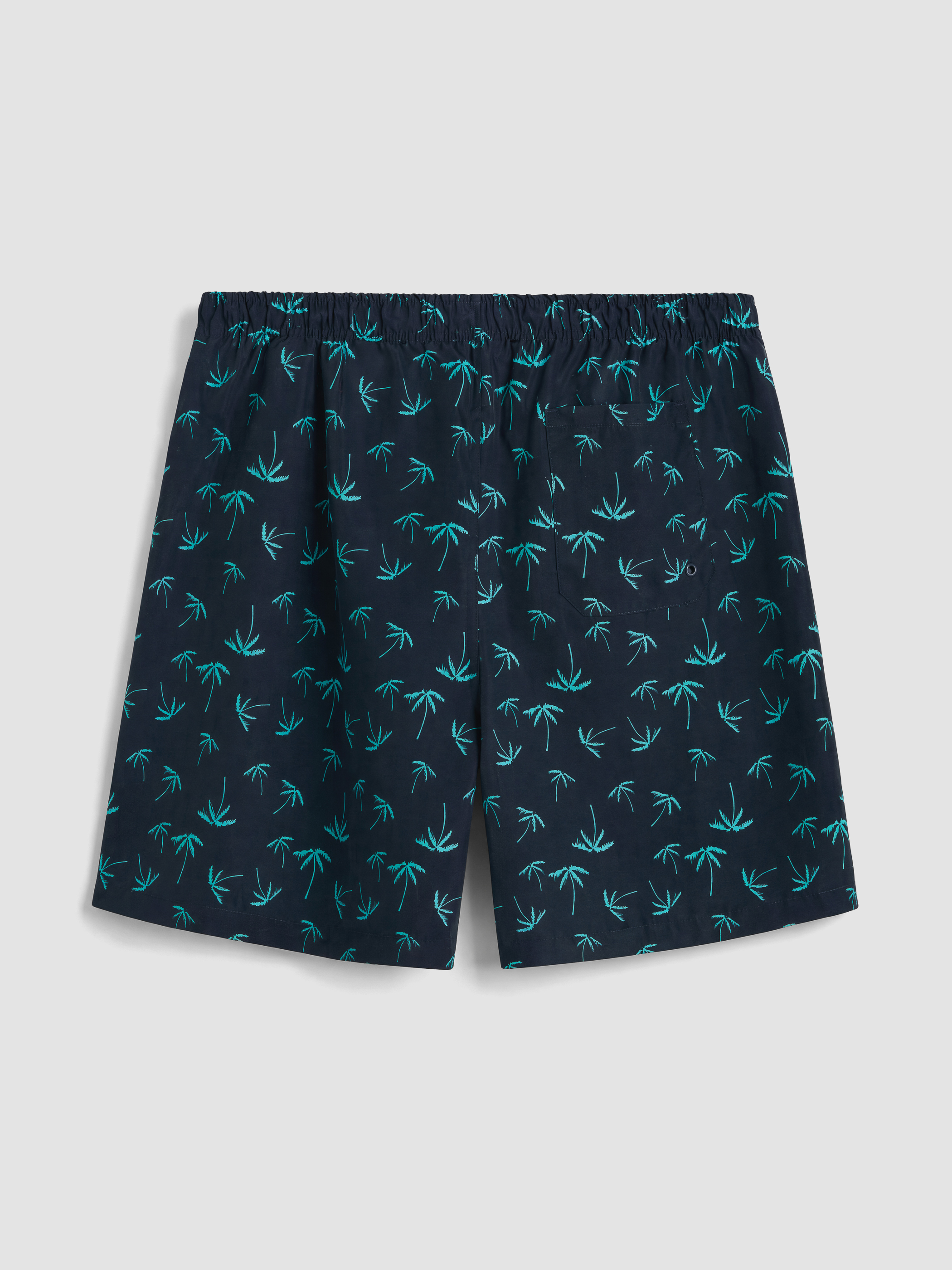 LCW SWIMWEAR Diz Hizası Boy Palmiye Desenli Erkek Deniz Şortu görsel 4