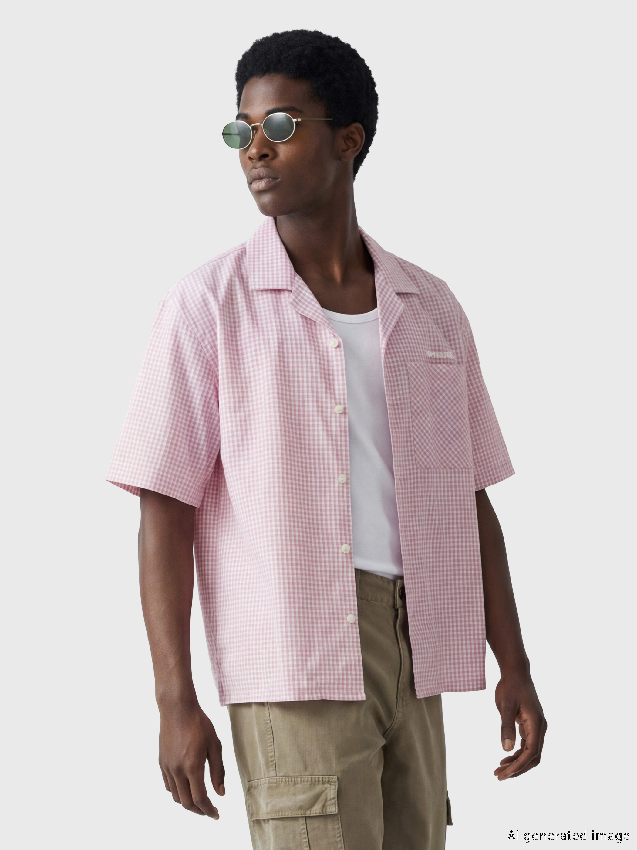 XSIDE Loose Fit Ekose Erkek Gömlek