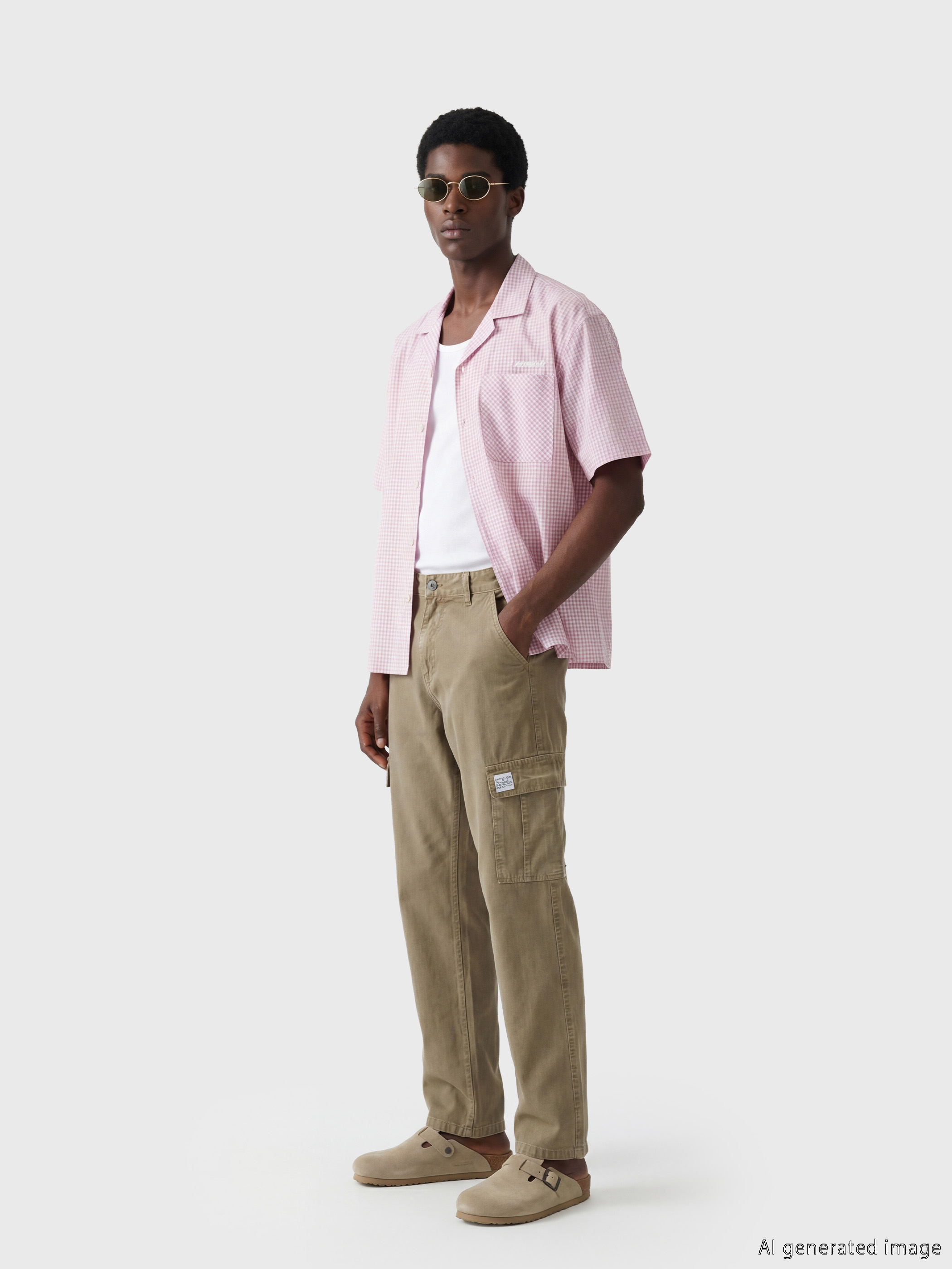 XSIDE Loose Fit Ekose Erkek Gömlek görsel 3