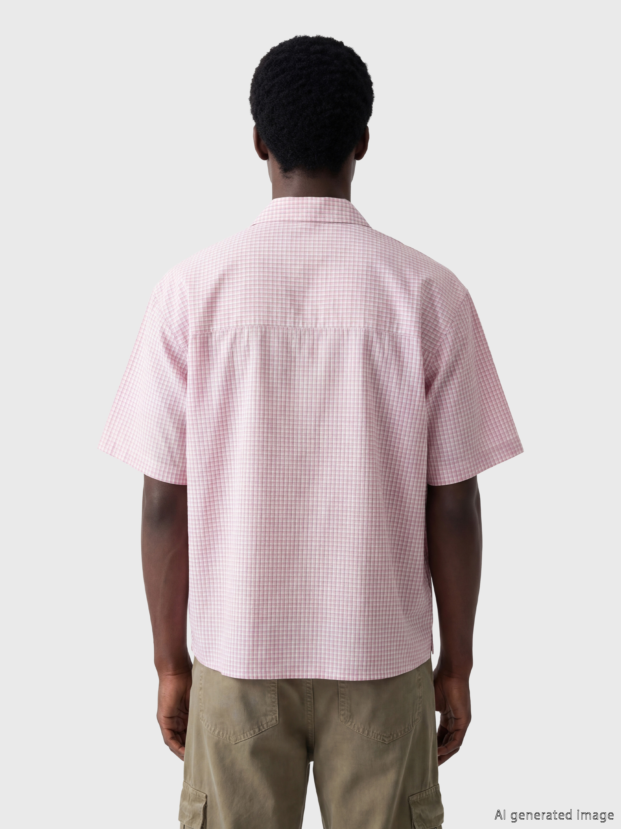 XSIDE Loose Fit Ekose Erkek Gömlek görsel 4