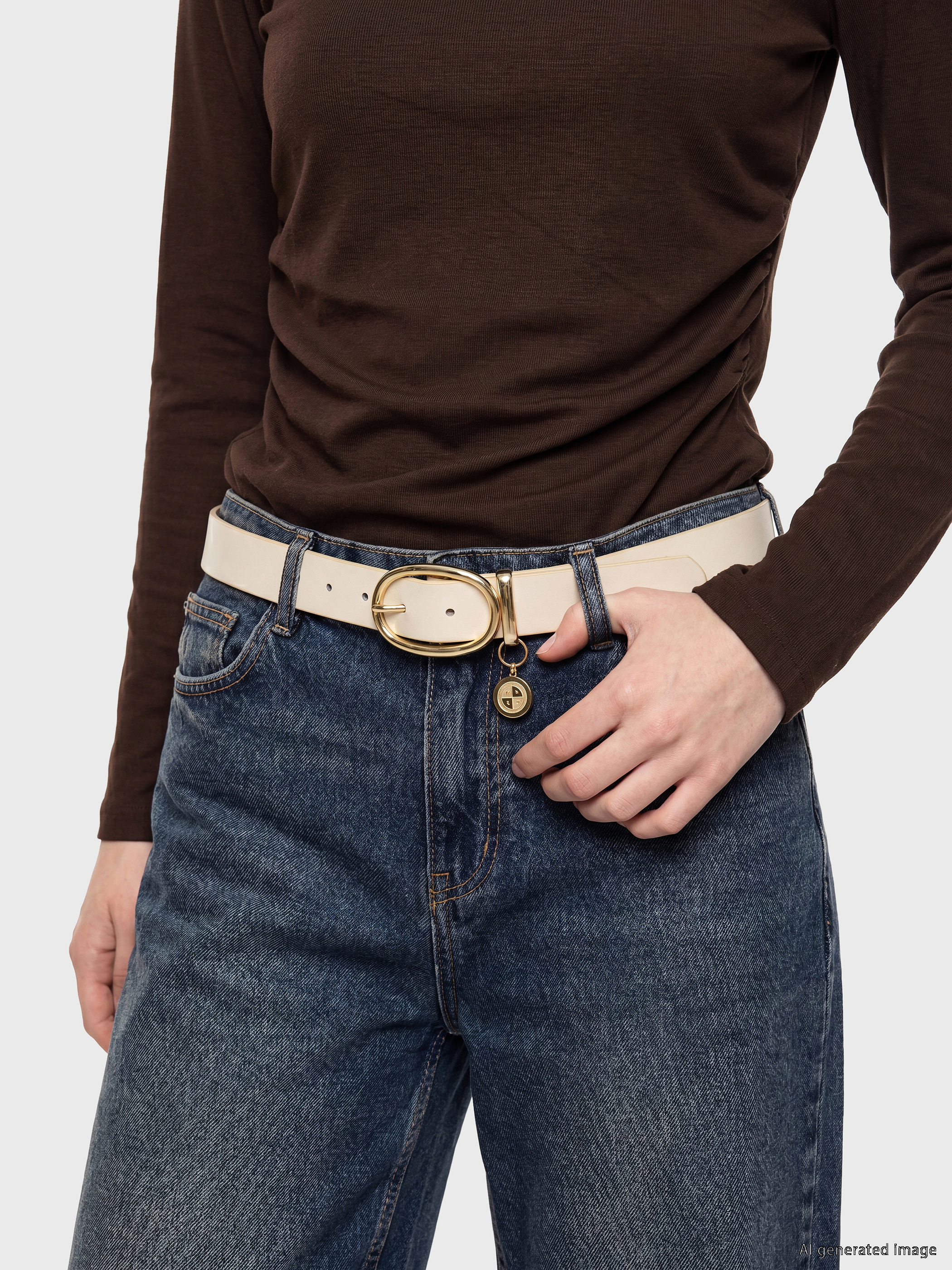 LCW ACCESSORIES Deri Görünümlü Kadın Kemer