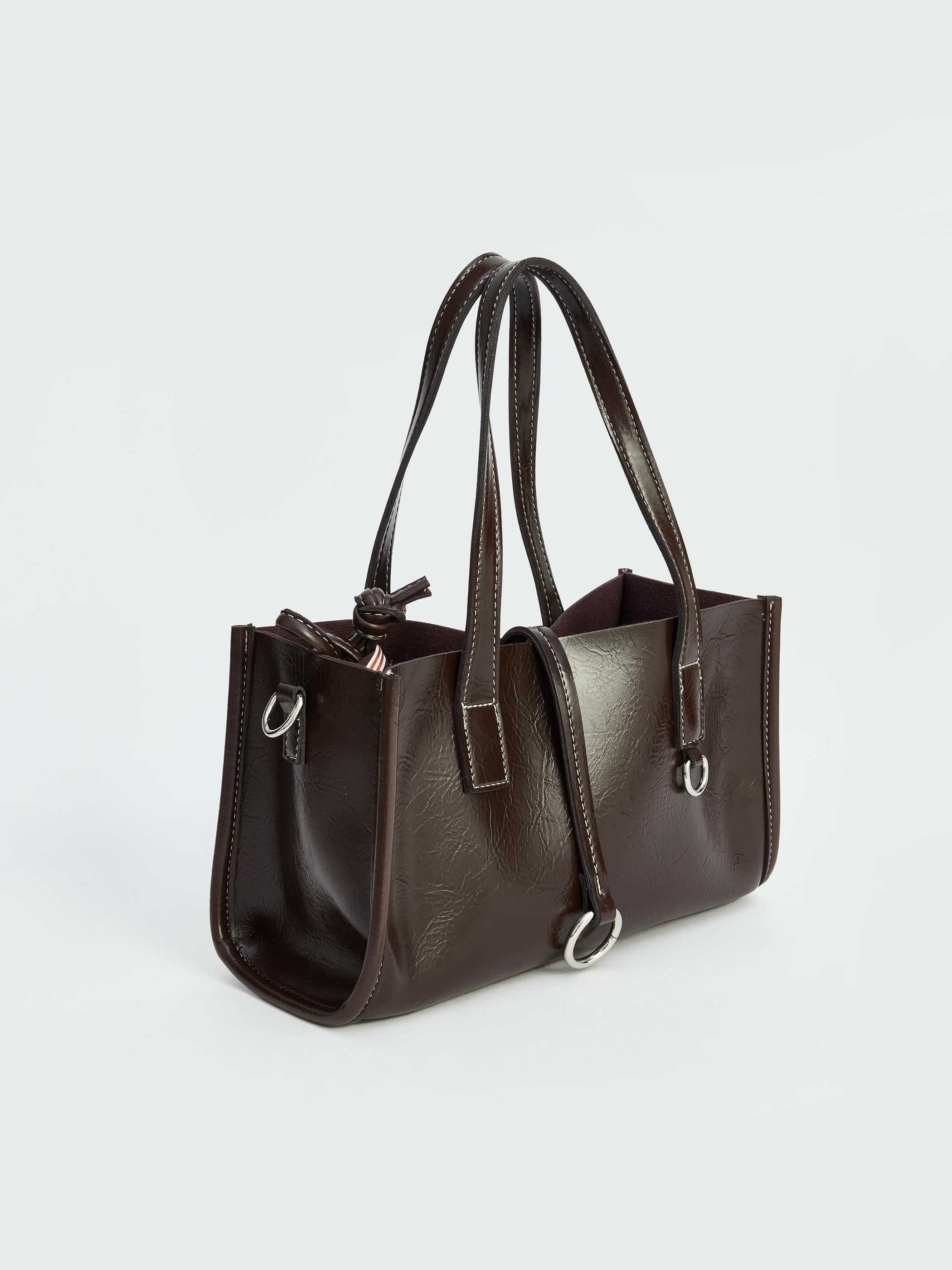 LCW ACCESSORIES Deri Görünümlü Kadın Omuz Çantası görsel 3
