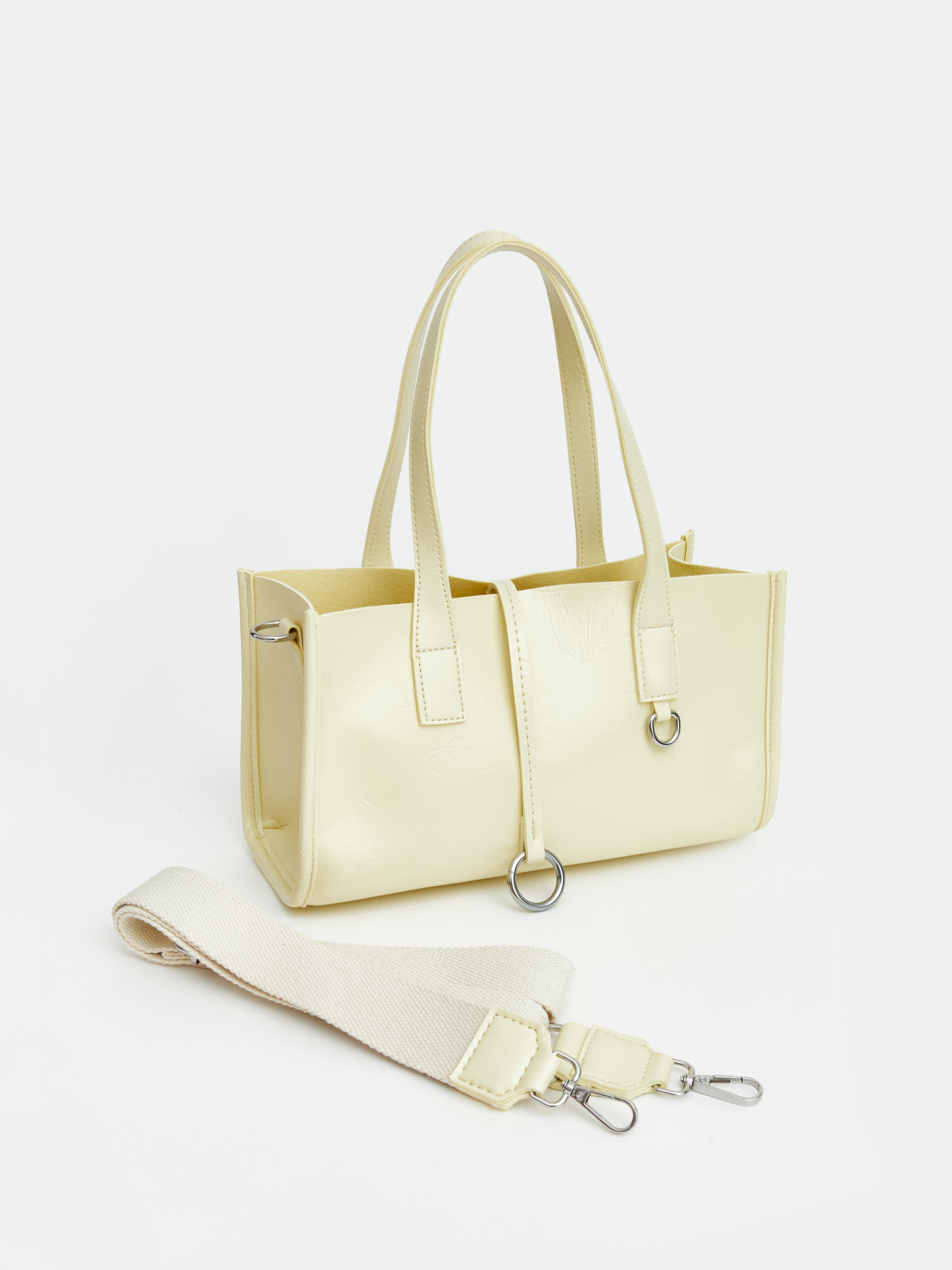 LCW ACCESSORIES Deri Görünümlü Kadın Omuz Çantası görsel 2