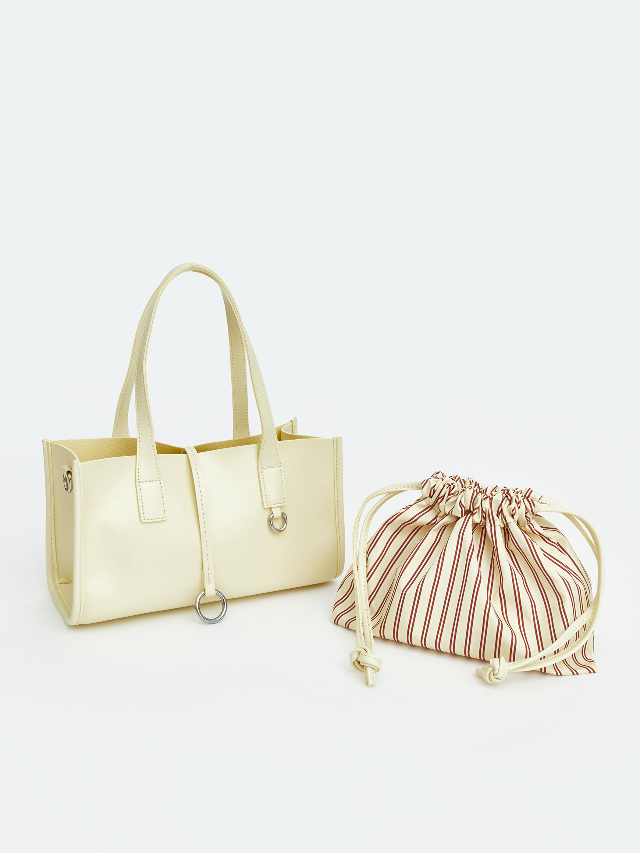LCW ACCESSORIES Deri Görünümlü Kadın Omuz Çantası görsel 3