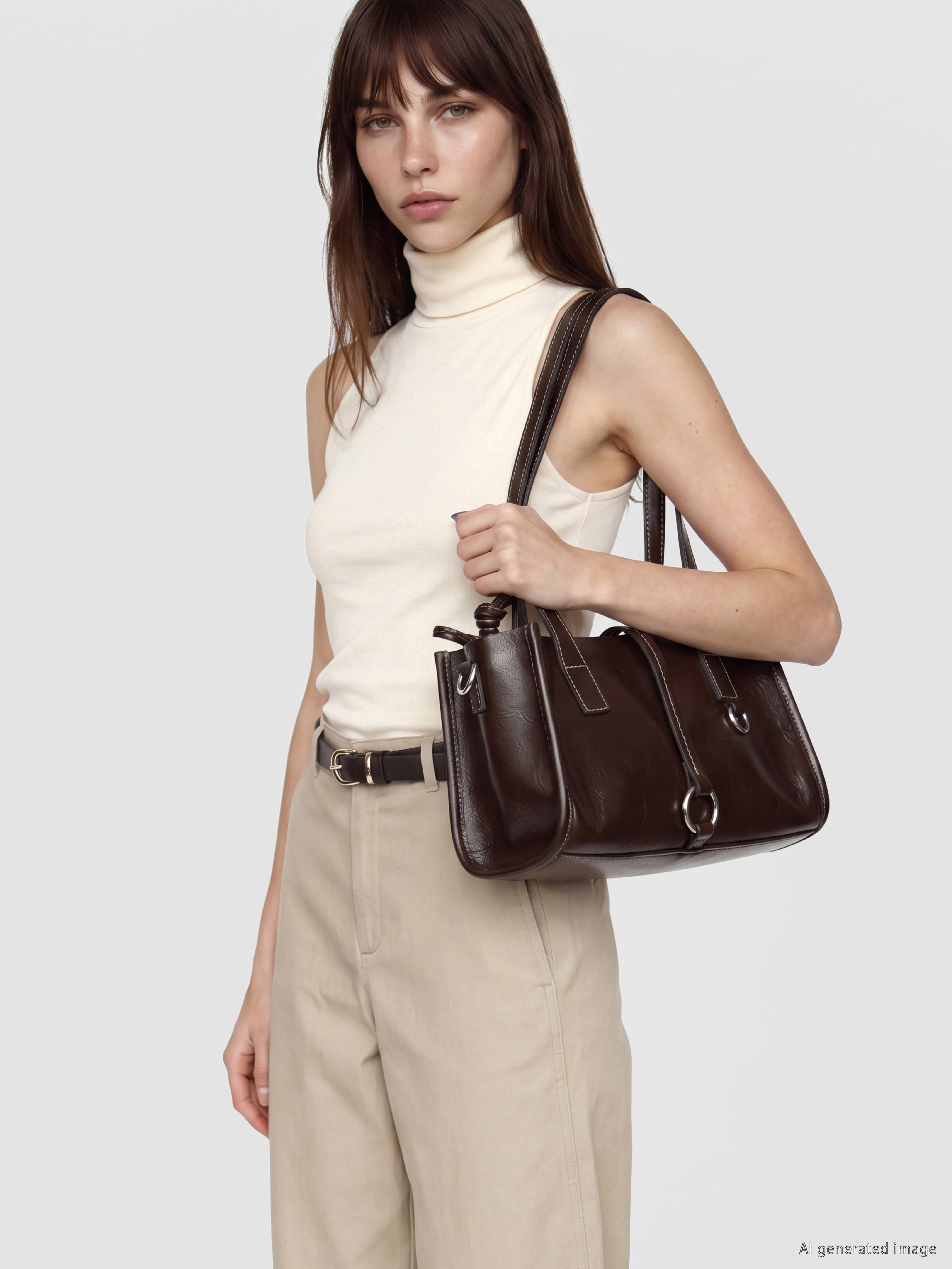 LCW ACCESSORIES Deri Görünümlü Kadın Omuz Çantası