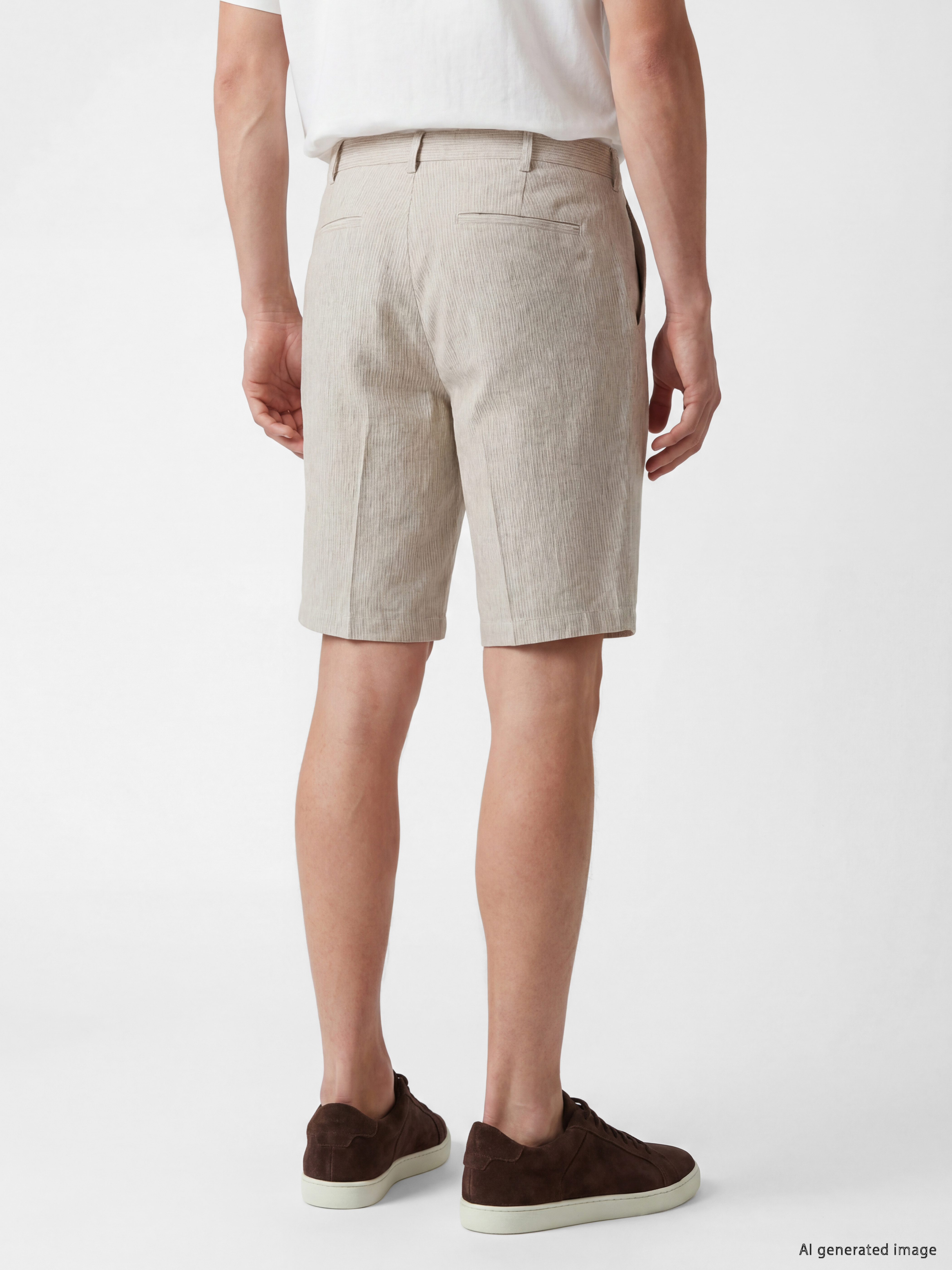 SOUTHBLUE Regular Fit Keten Karışımlı Erkek Şort görsel 4