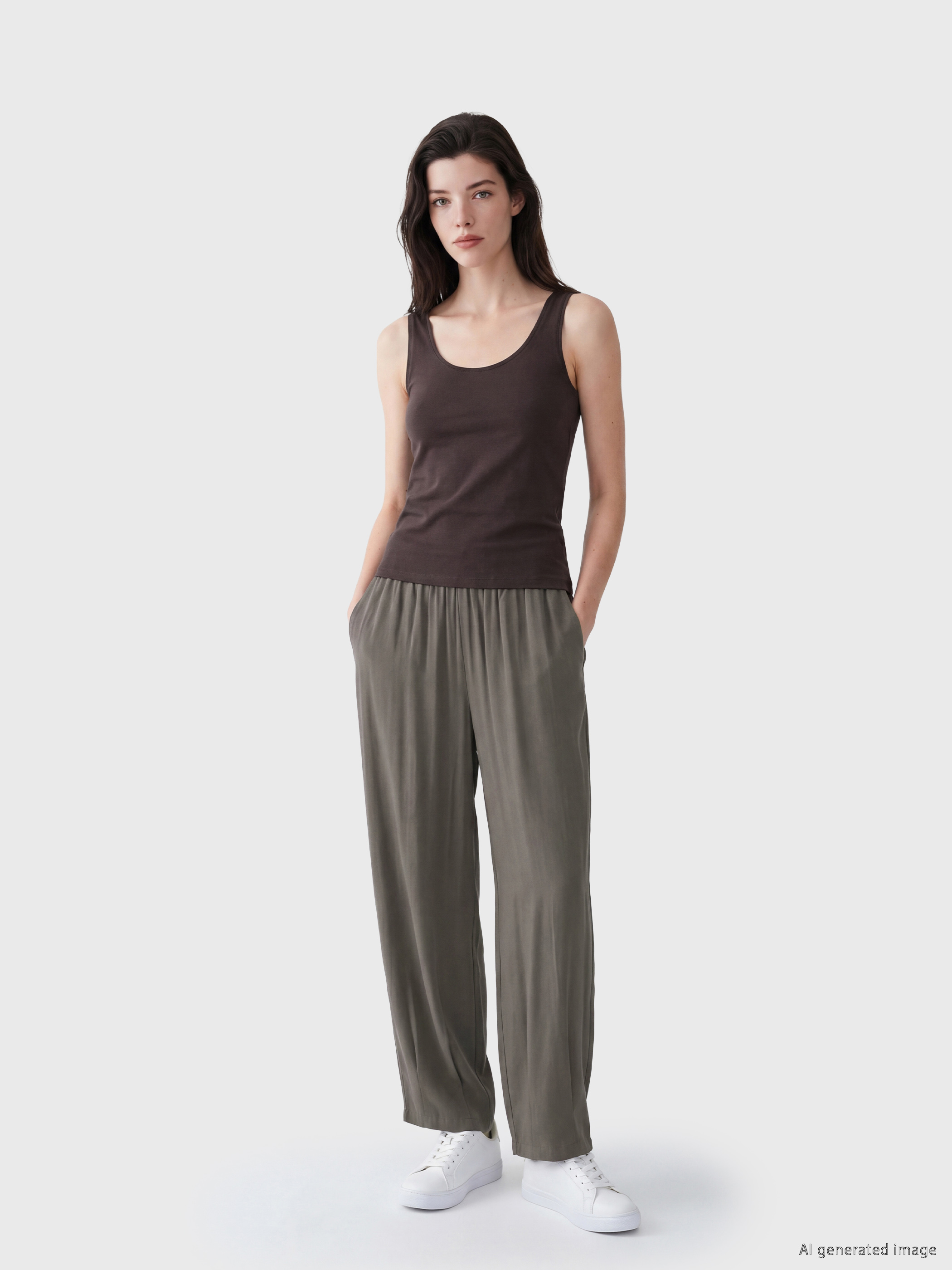 LCW Comfort Beli Lastikli Havuç Kesim Kadın Pantolon