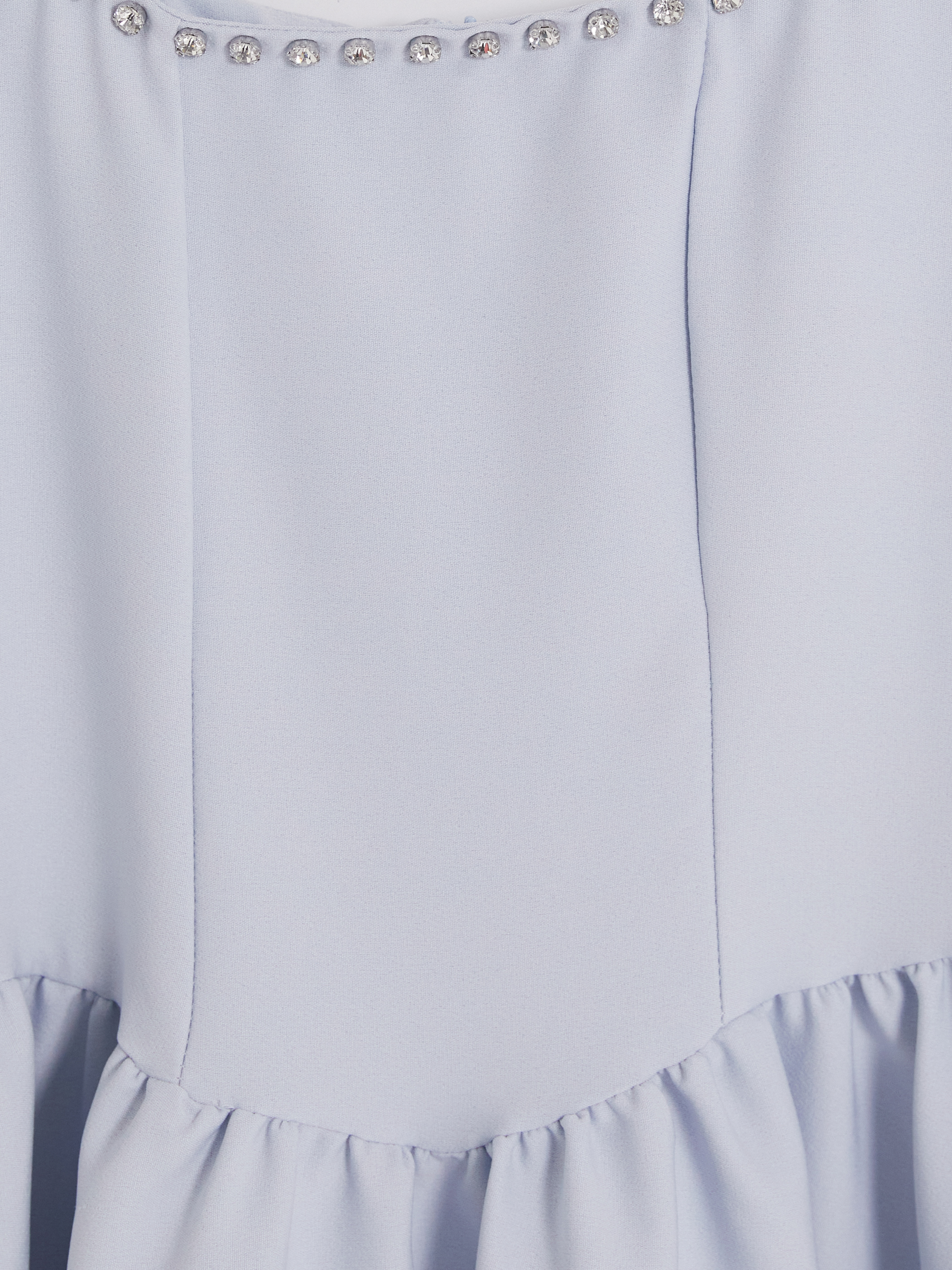 LCW Comfort Kare Yaka Taşlı Mini Elbise görsel 5