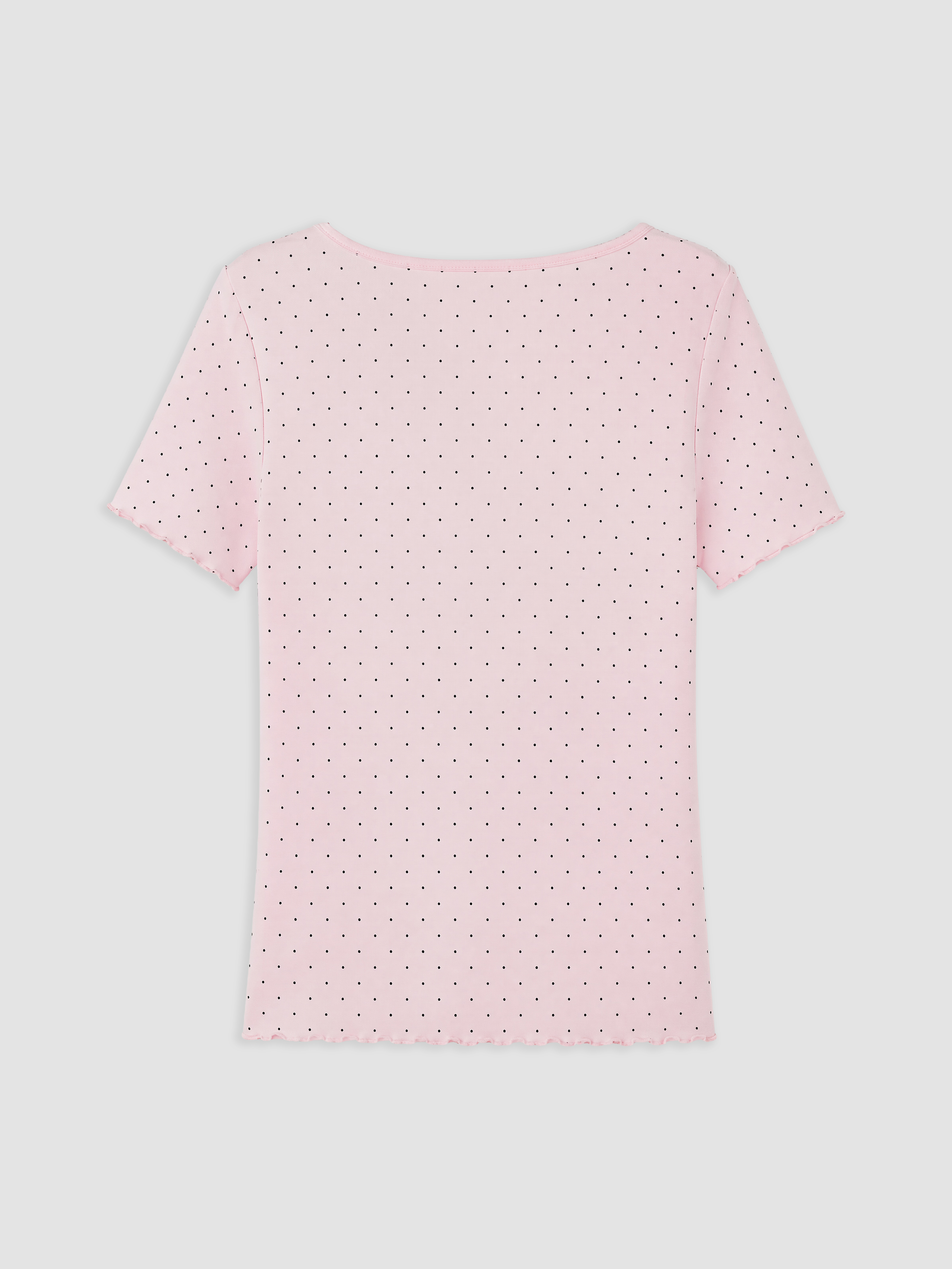 LCW DREAM V Yaka Puantiyeli Kadın Şortlu Pijama Takımı görsel 7