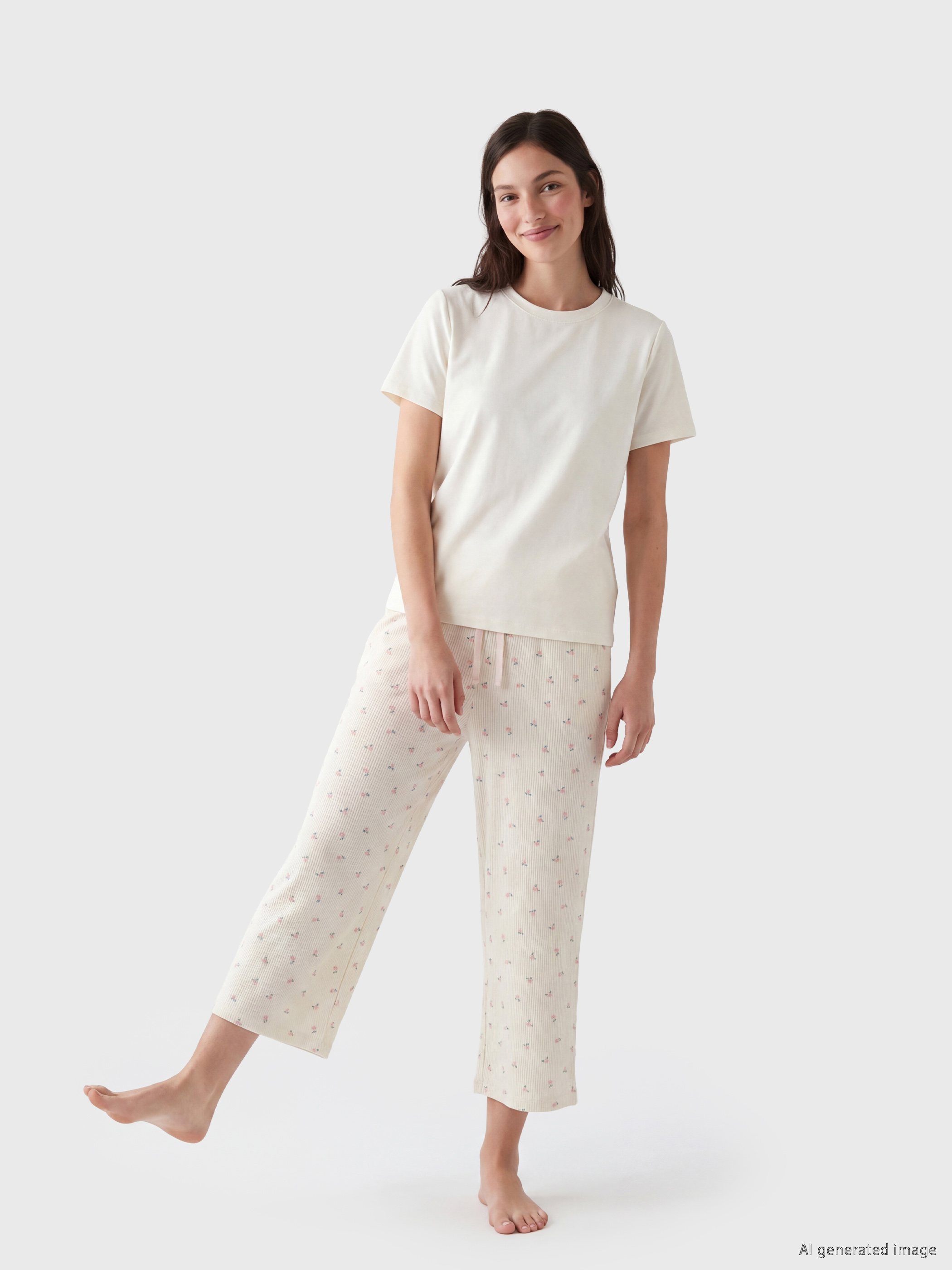 LCW DREAM Desenli Kadın Kapri Pijama Altı