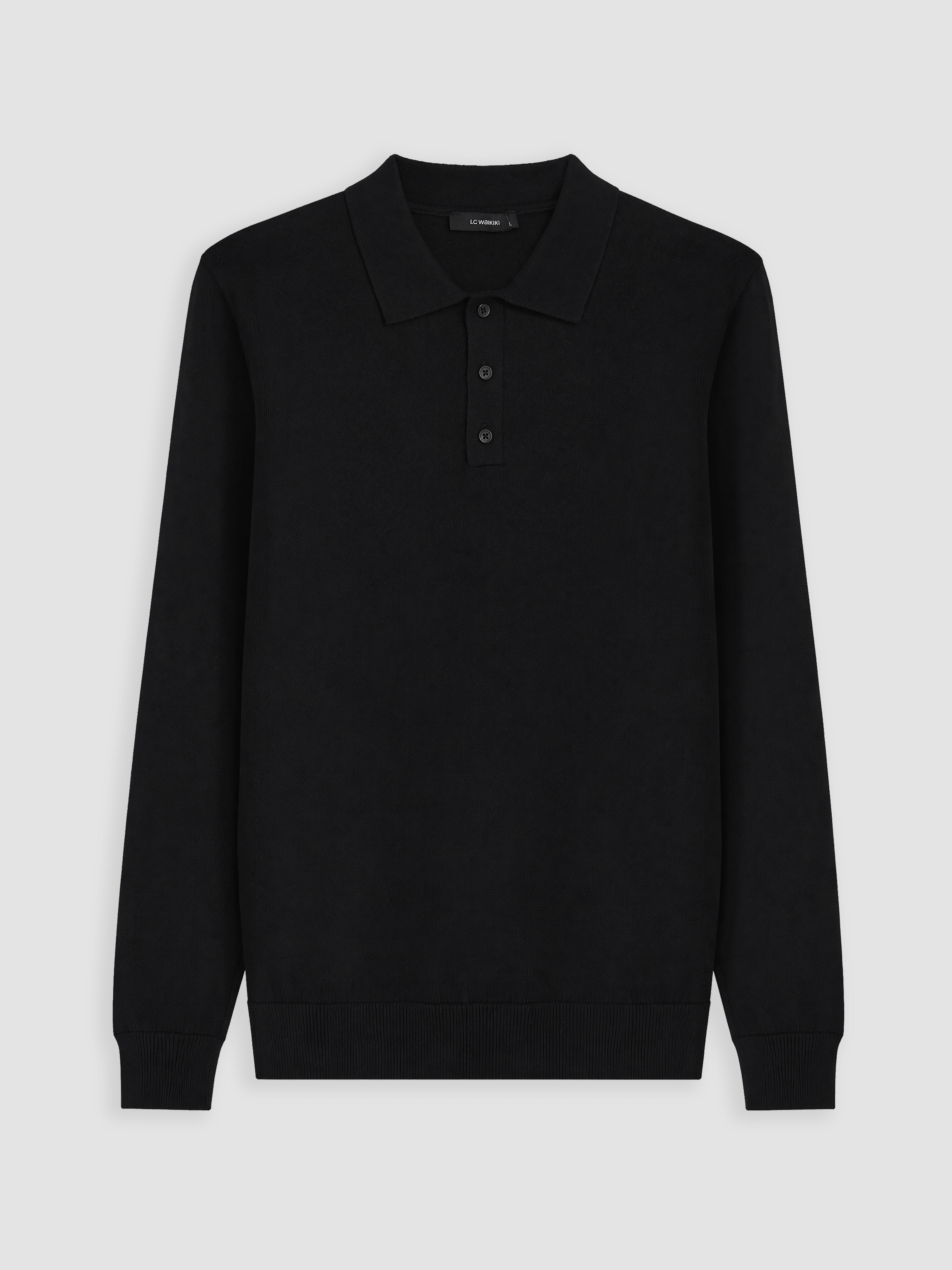 LCW ECO Polo Yaka Erkek Triko Kazak görsel 5