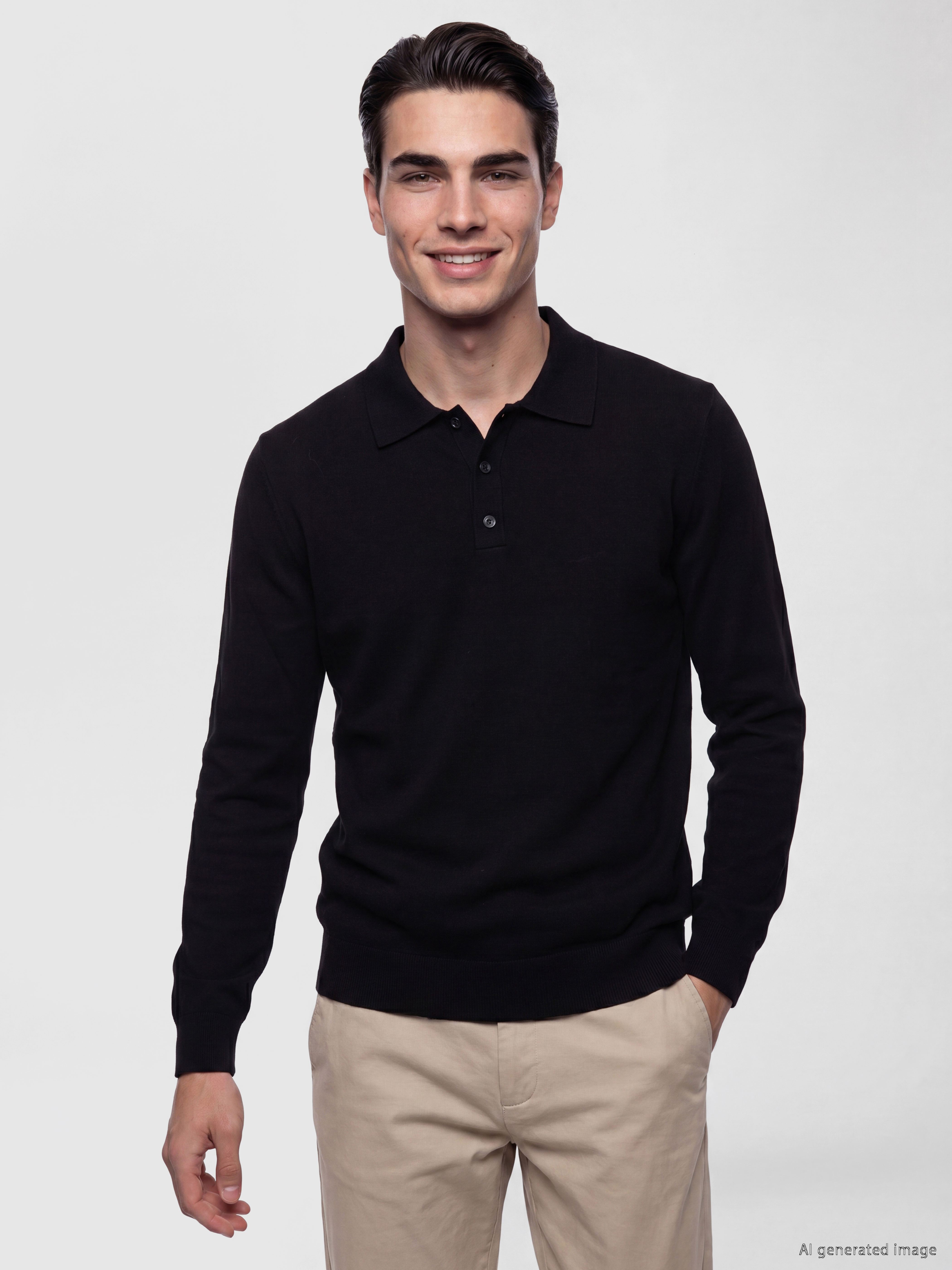 LCW ECO Polo Yaka Erkek Triko Kazak