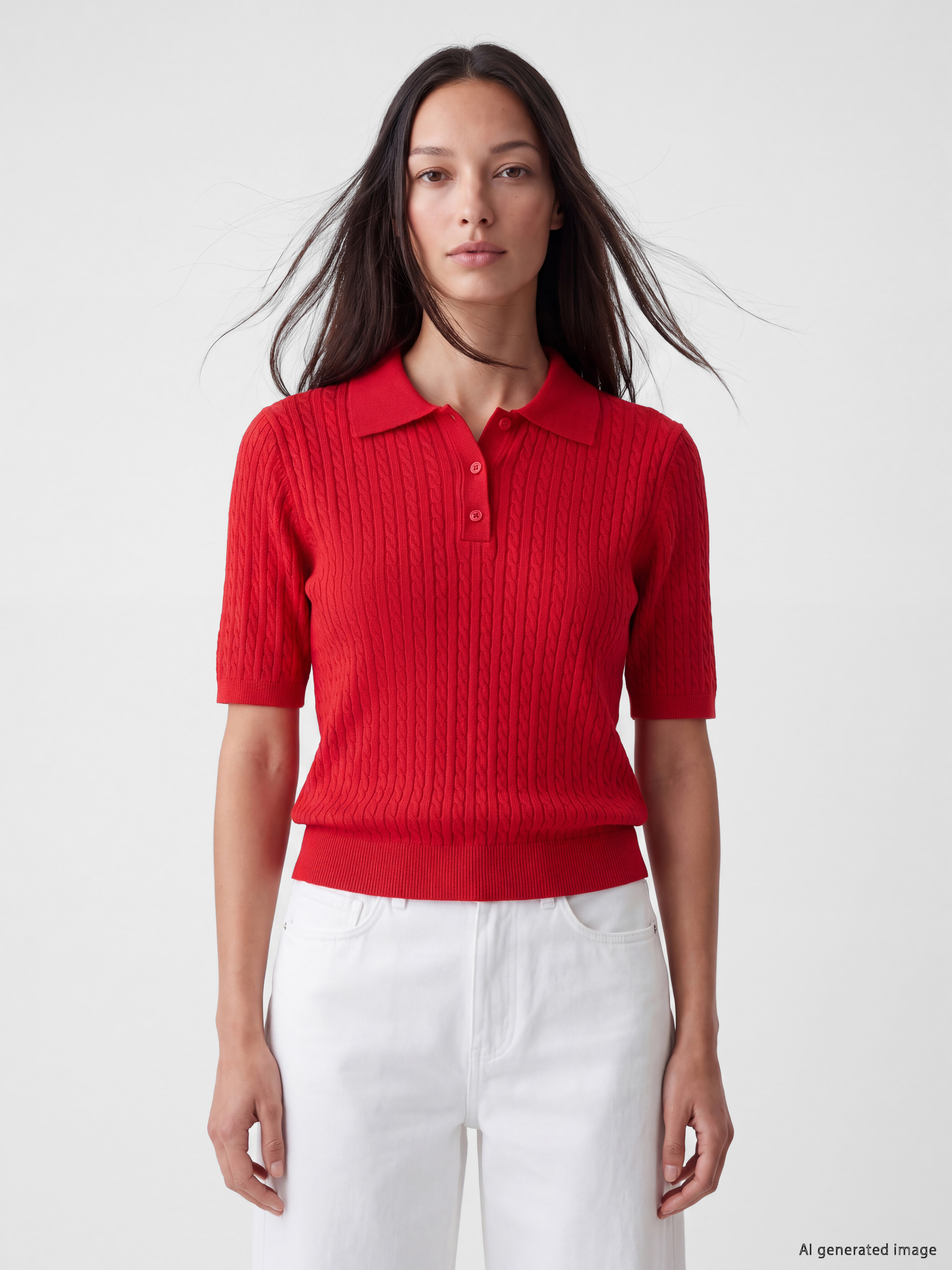 LCW EVERYDAY Polo Yaka Kadın Triko Kazak