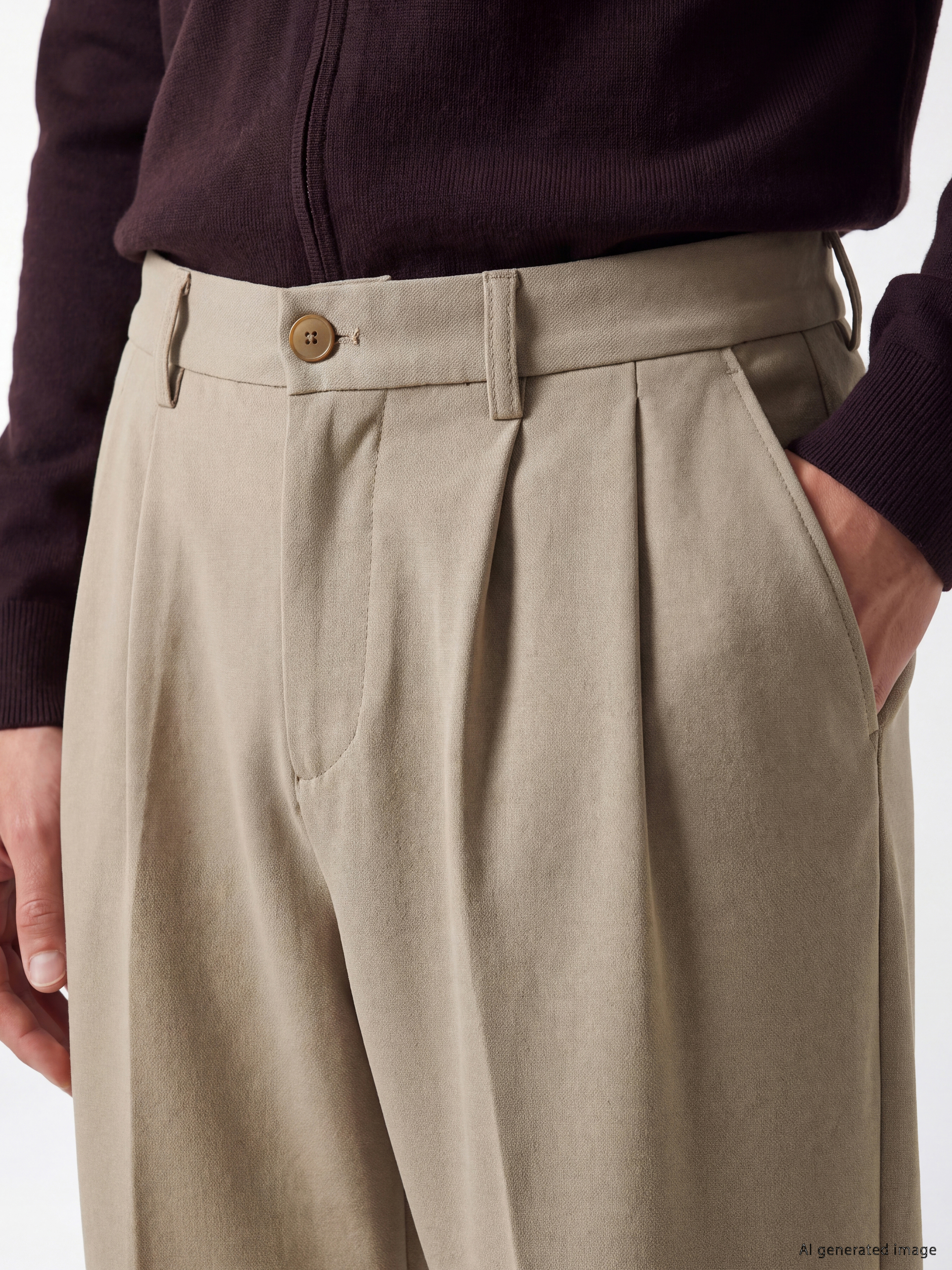 LCW Vision Relax Fit Gabardin Erkek Pileli Pantolon görsel 3