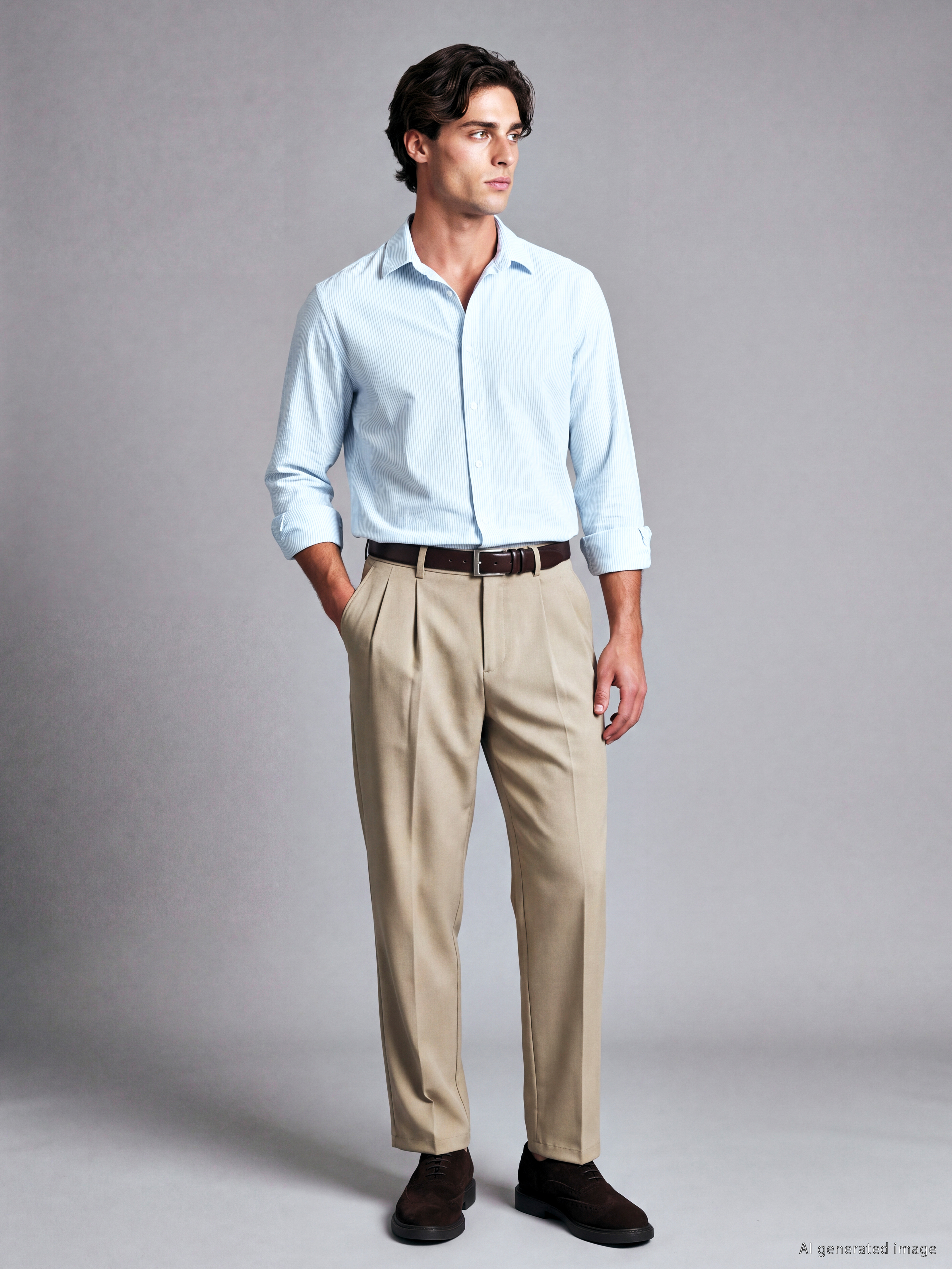 LCW Vision Relax Fit Gabardin Erkek Pileli Pantolon
