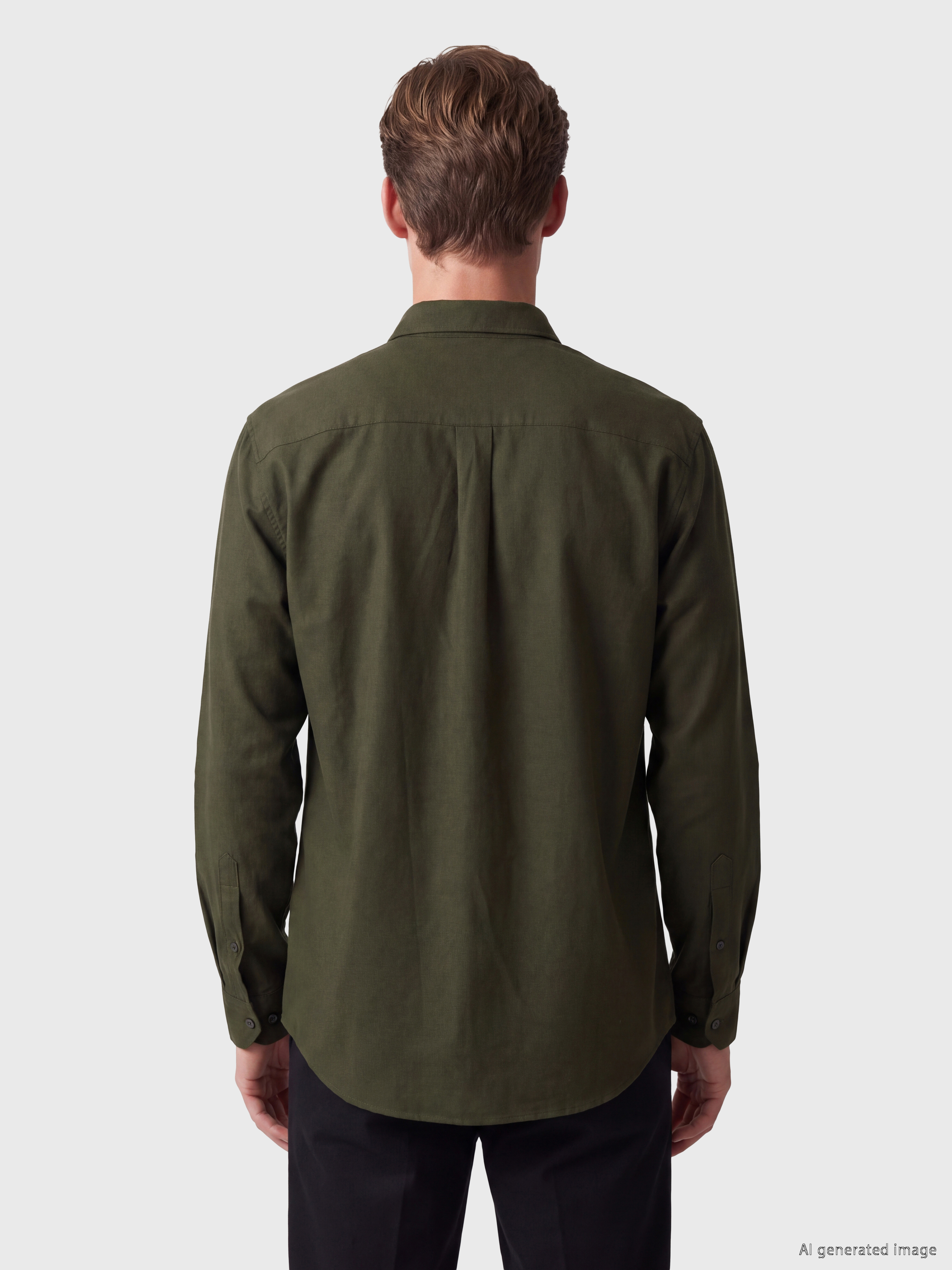 SOUTHBLUE Regular Fit Gabardin Erkek Gömlek görsel 4