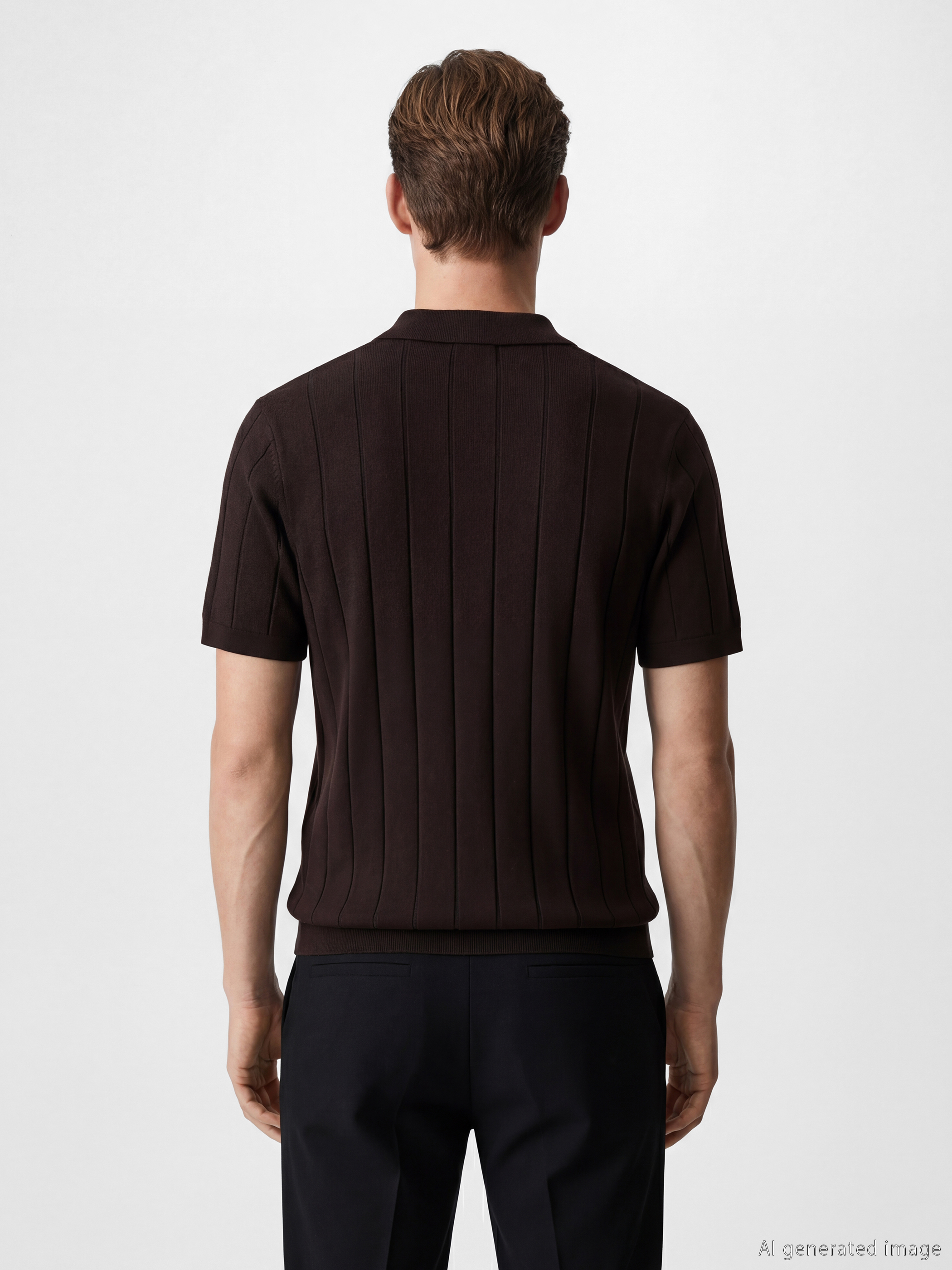 SOUTHBLUE Polo Yaka Çizgili Erkek Triko Tişört görsel 4