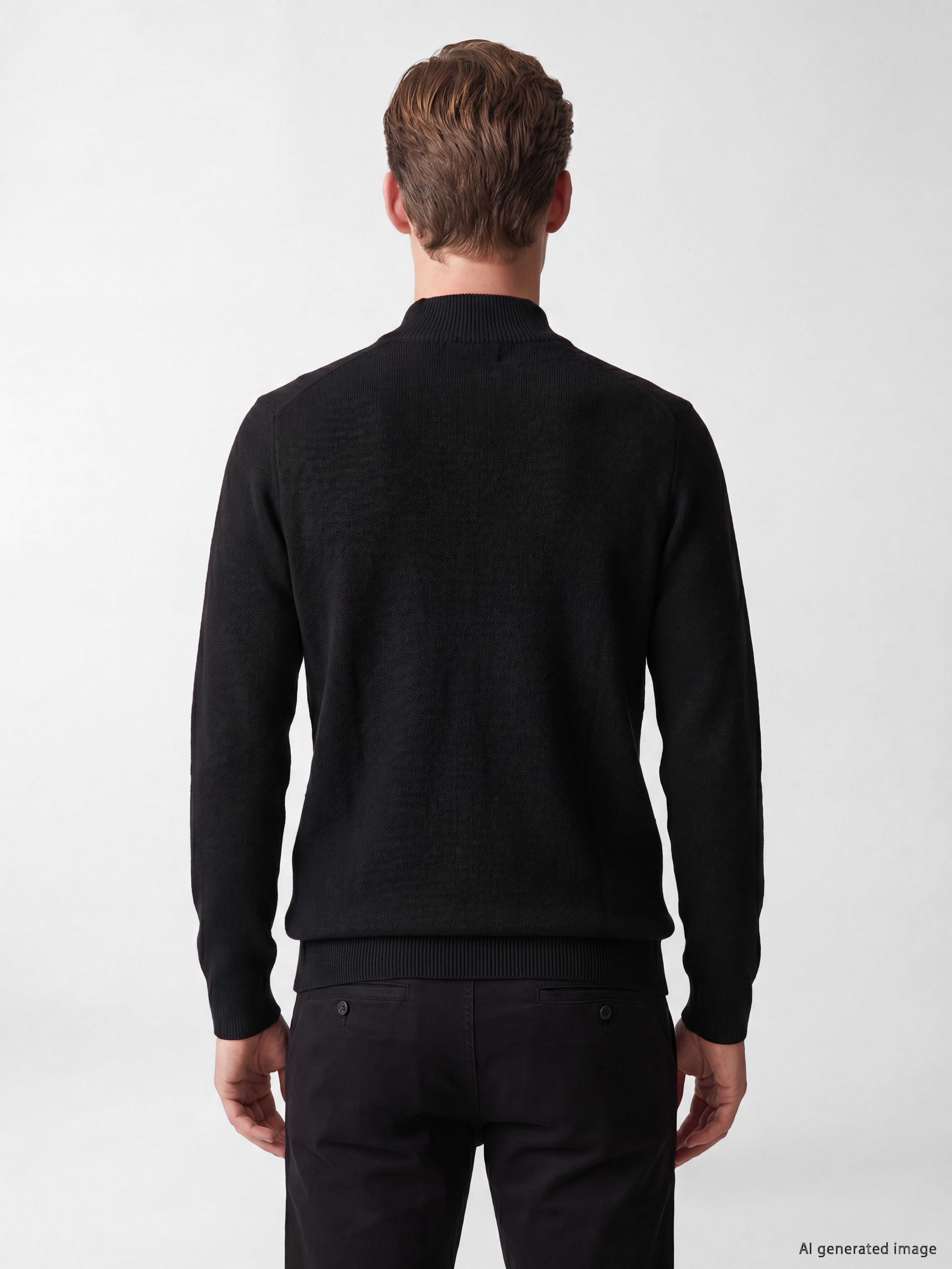 LCW ECO Regular Fit Dik Yaka Erkek Triko Hırka görsel 4