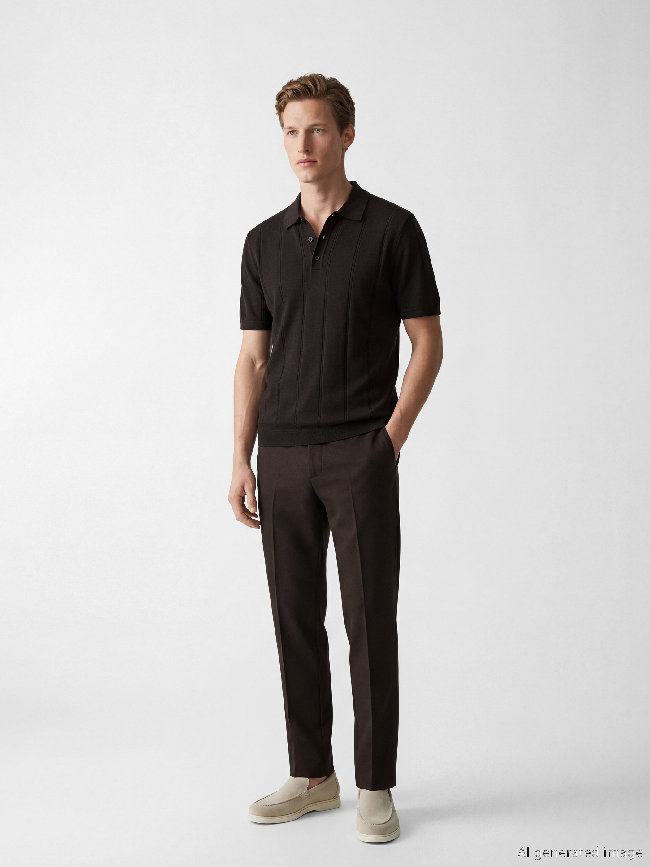 SOUTHBLUE Polo Yaka Soft Touch Erkek Triko Tişört görsel 2
