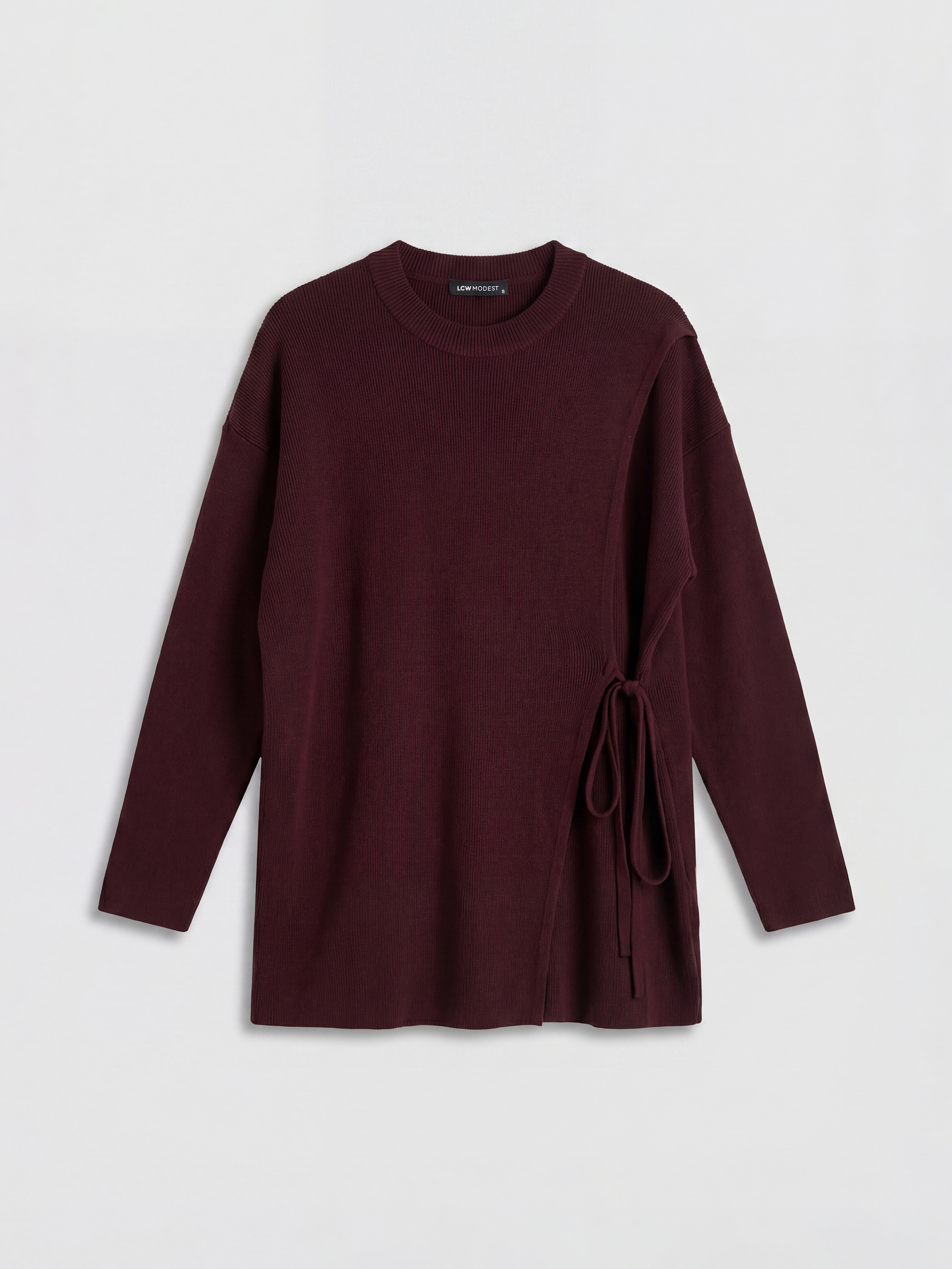 LCW Modest Bisiklet Yaka Kadın Triko Tunik görsel 5
