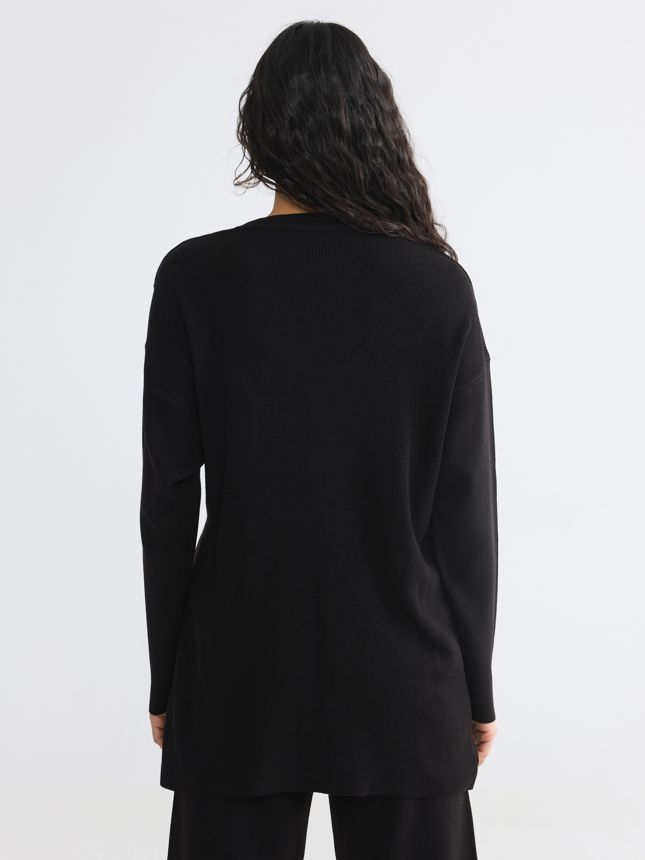 LCW Modest Bisiklet Yaka Kadın Triko Tunik görsel 4