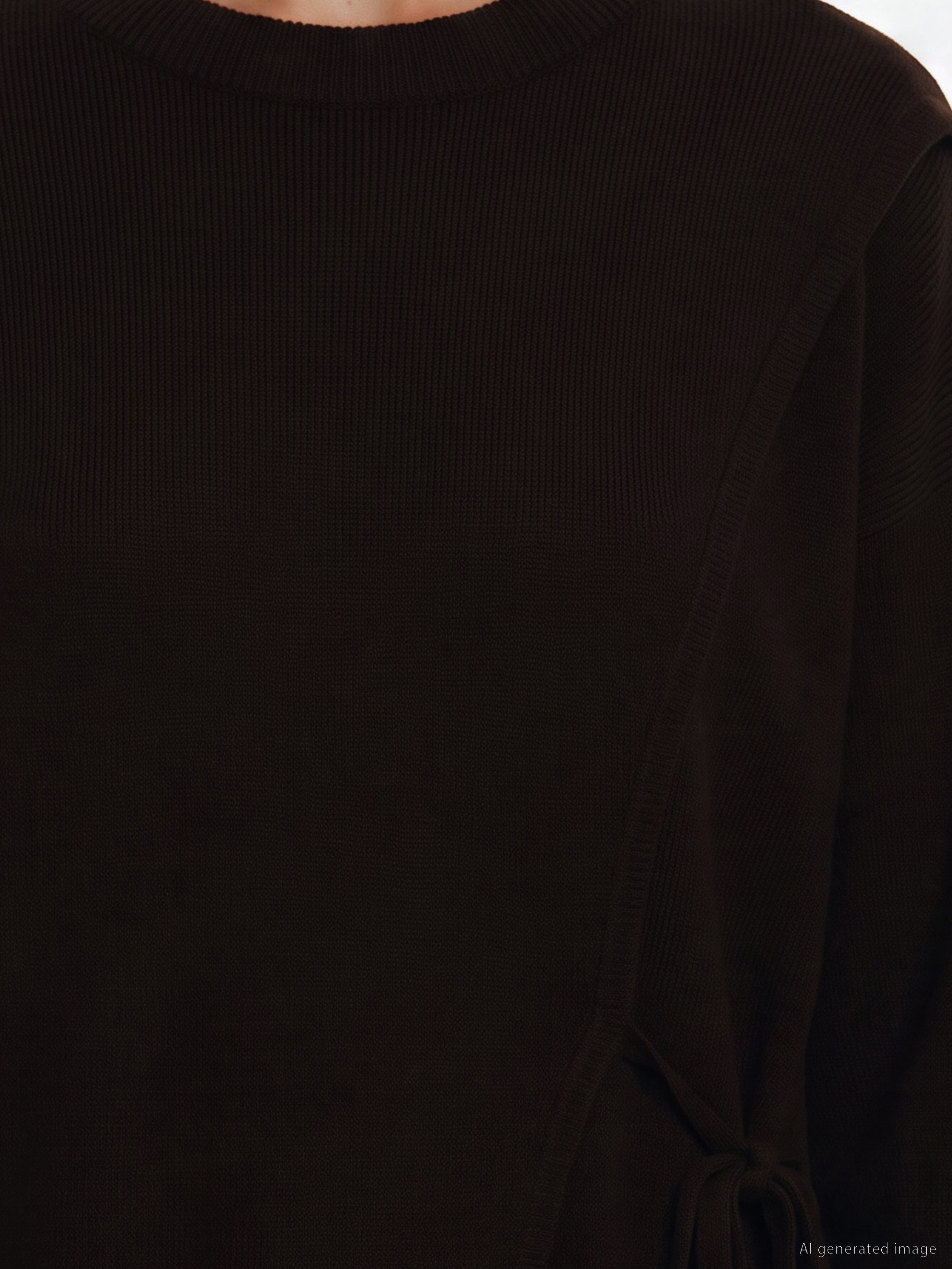LCW Modest Bisiklet Yaka Kadın Triko Tunik görsel 3