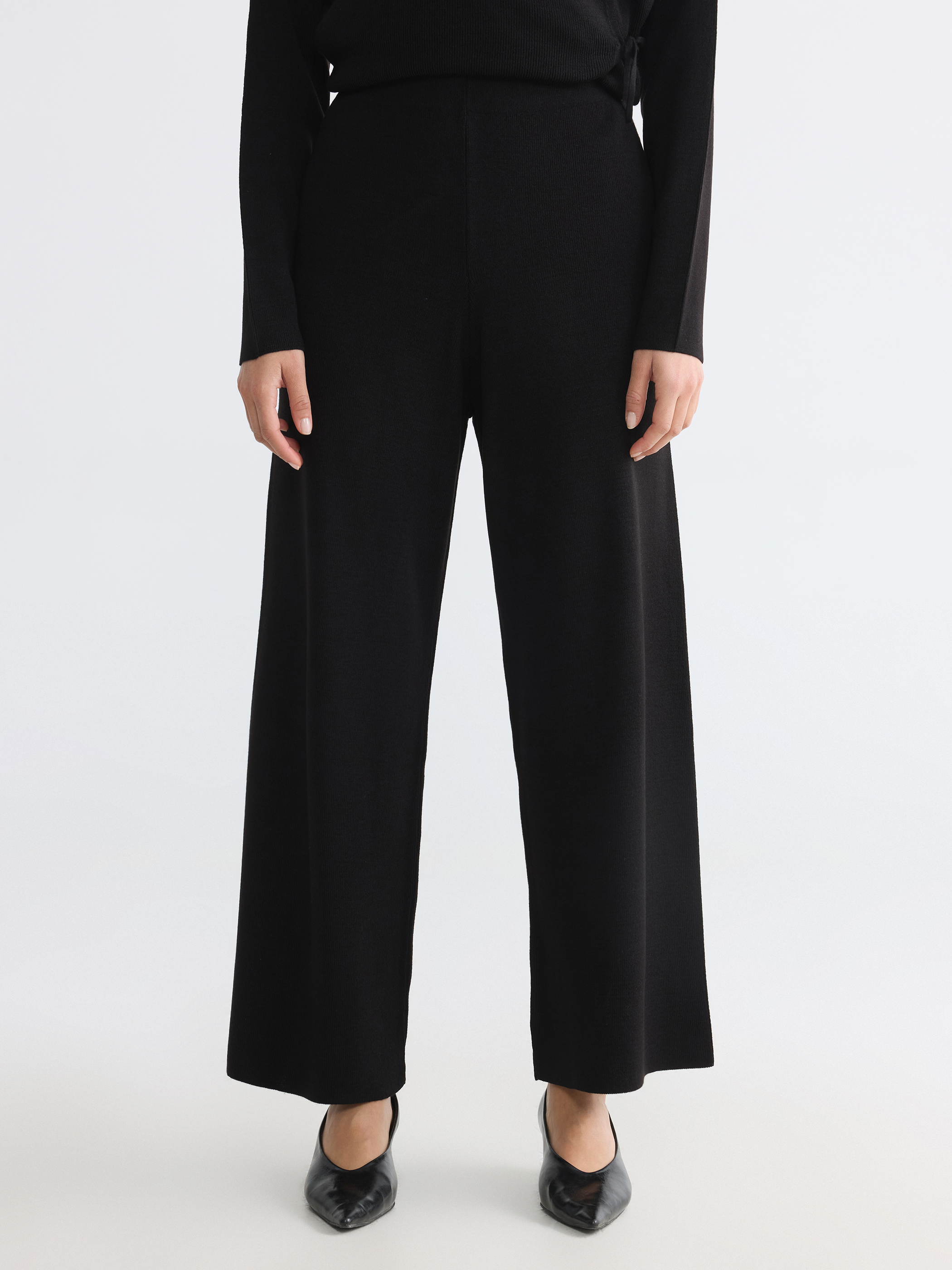 LCW Modest Beli Lastikli Kadın Triko Pantolon görsel 2