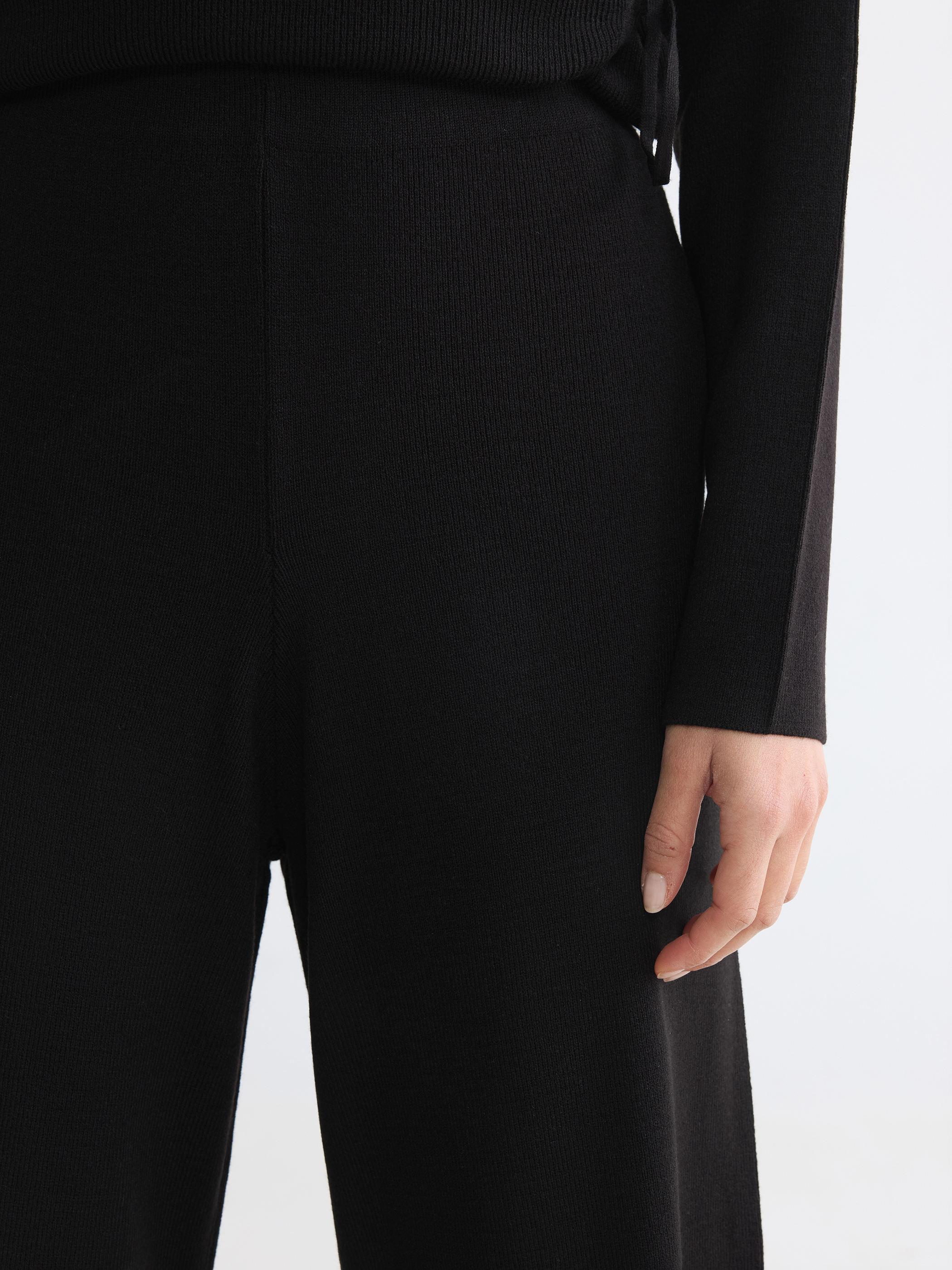 LCW Modest Beli Lastikli Kadın Triko Pantolon görsel 3