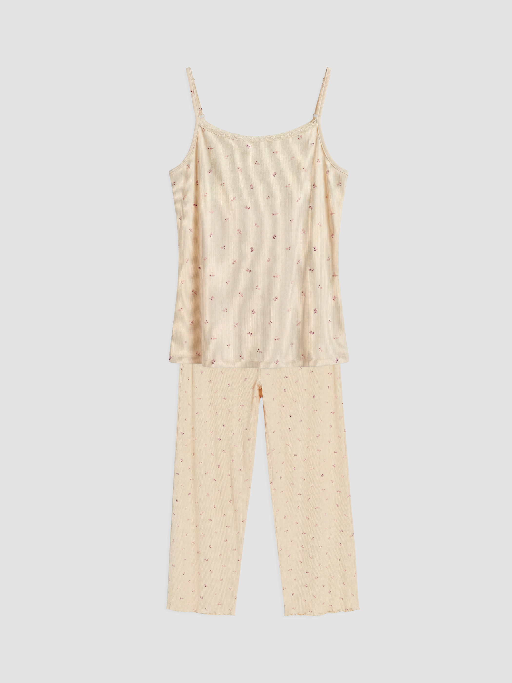 LCW DREAM U Yaka Çiçekli Kadın Pijama Takım görsel 5