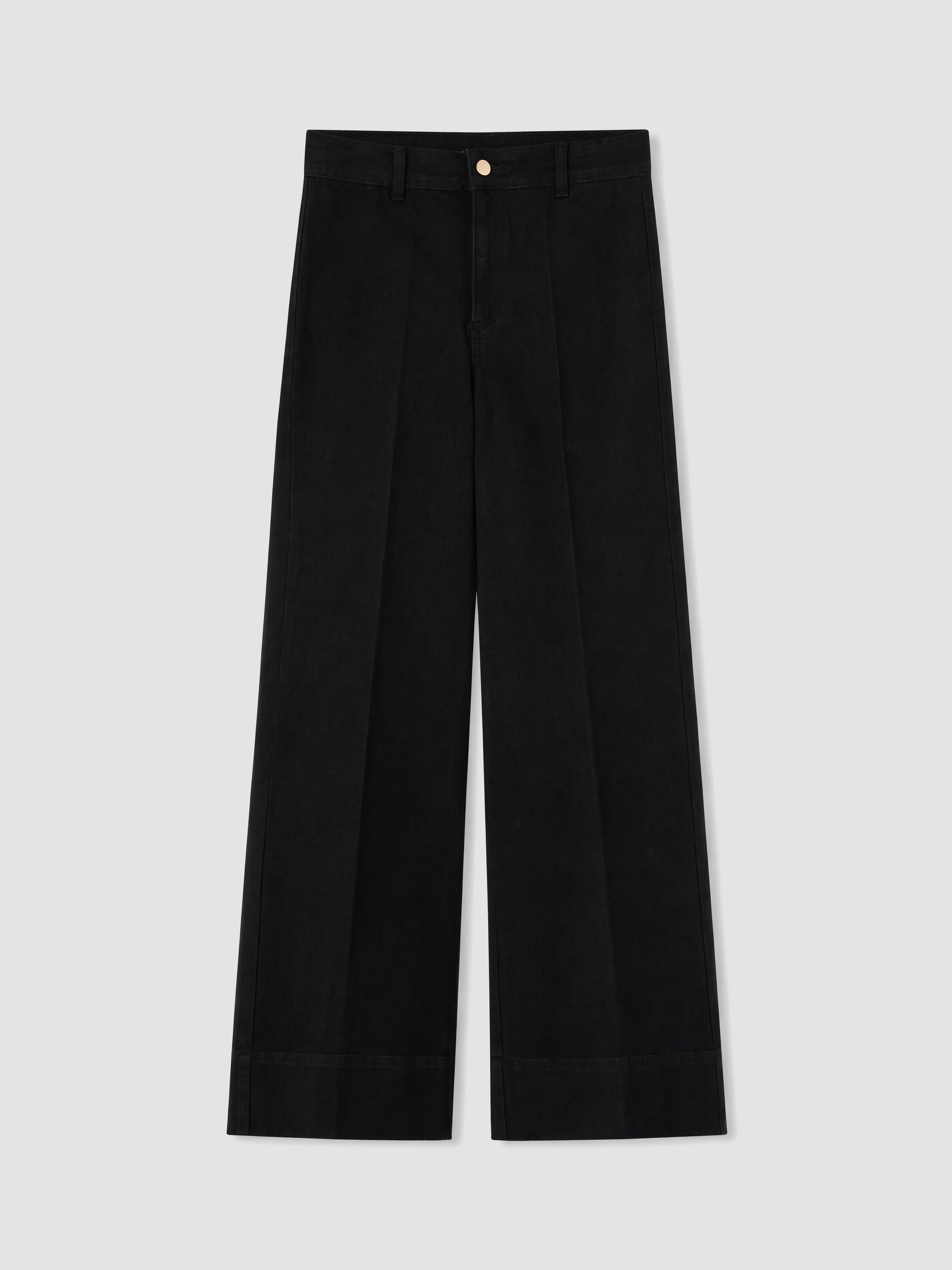 LCW Modest Yüksek Bel Wideleg Kadın Jean Pantolon görsel 5