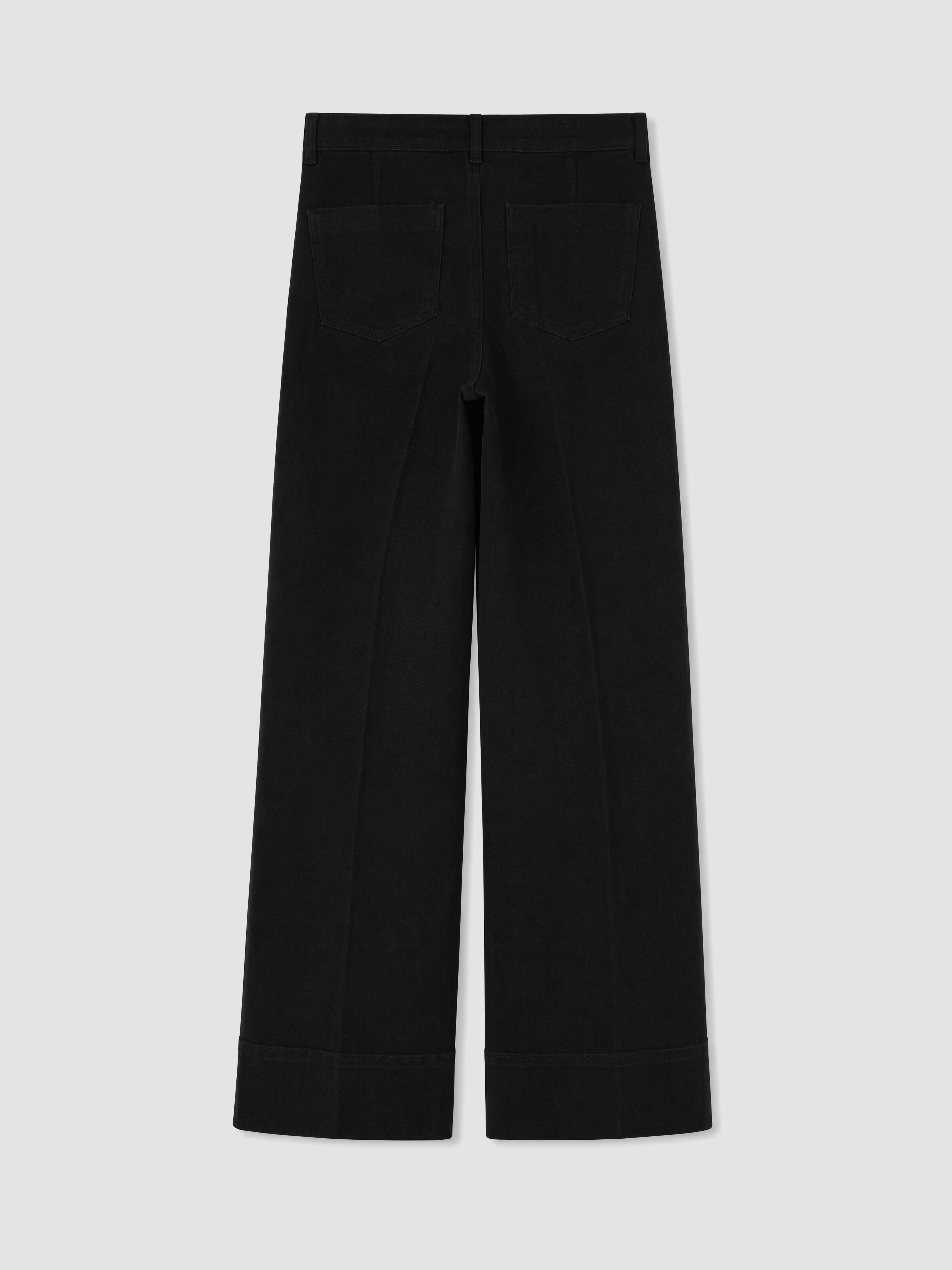 LCW Modest Yüksek Bel Wideleg Kadın Jean Pantolon görsel 7