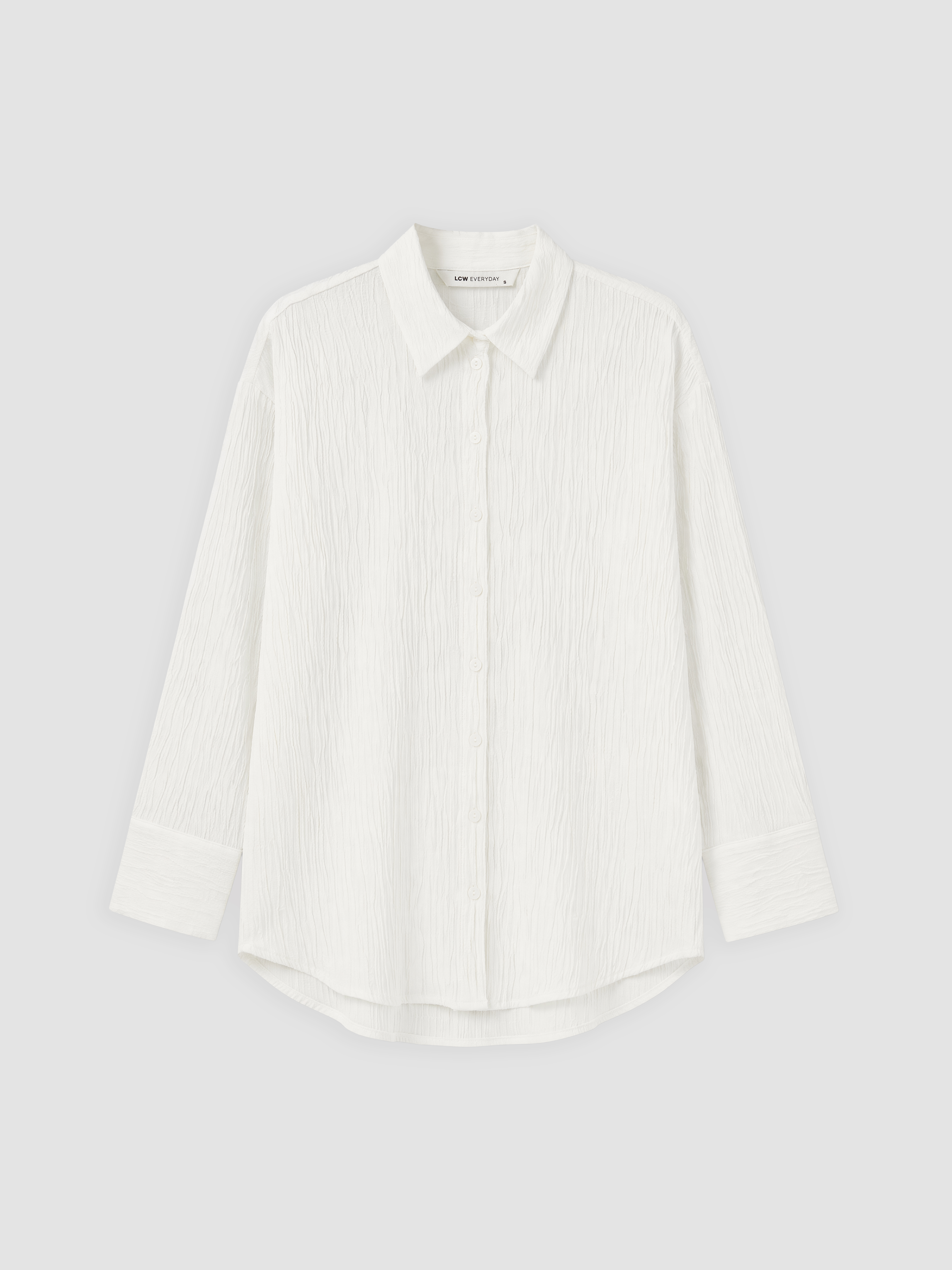 LCW EVERYDAY Dokulu Oversize Kadın Gömlek görsel 5
