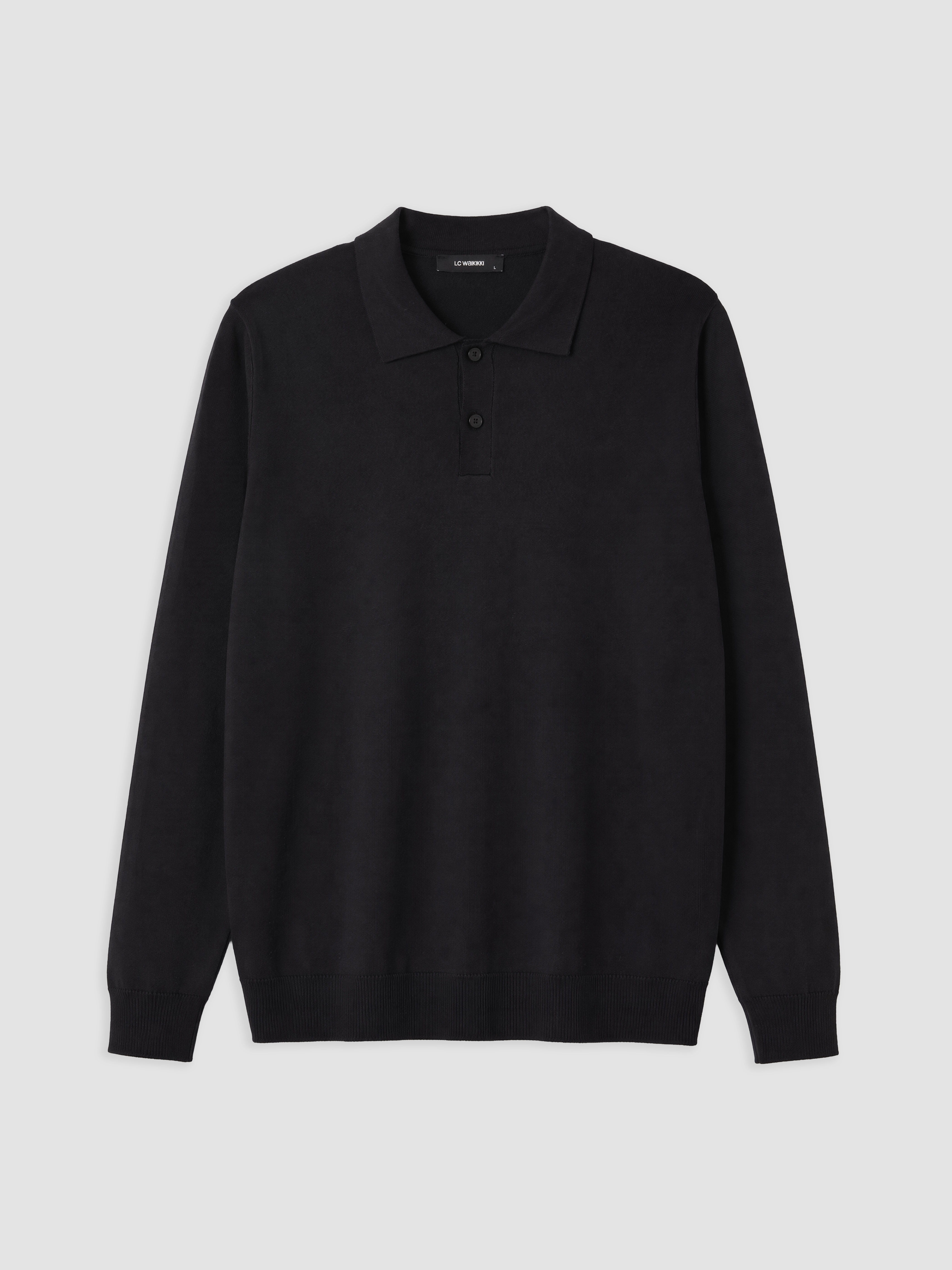 LCW ECO Polo Yaka Erkek Triko Kazak görsel 4