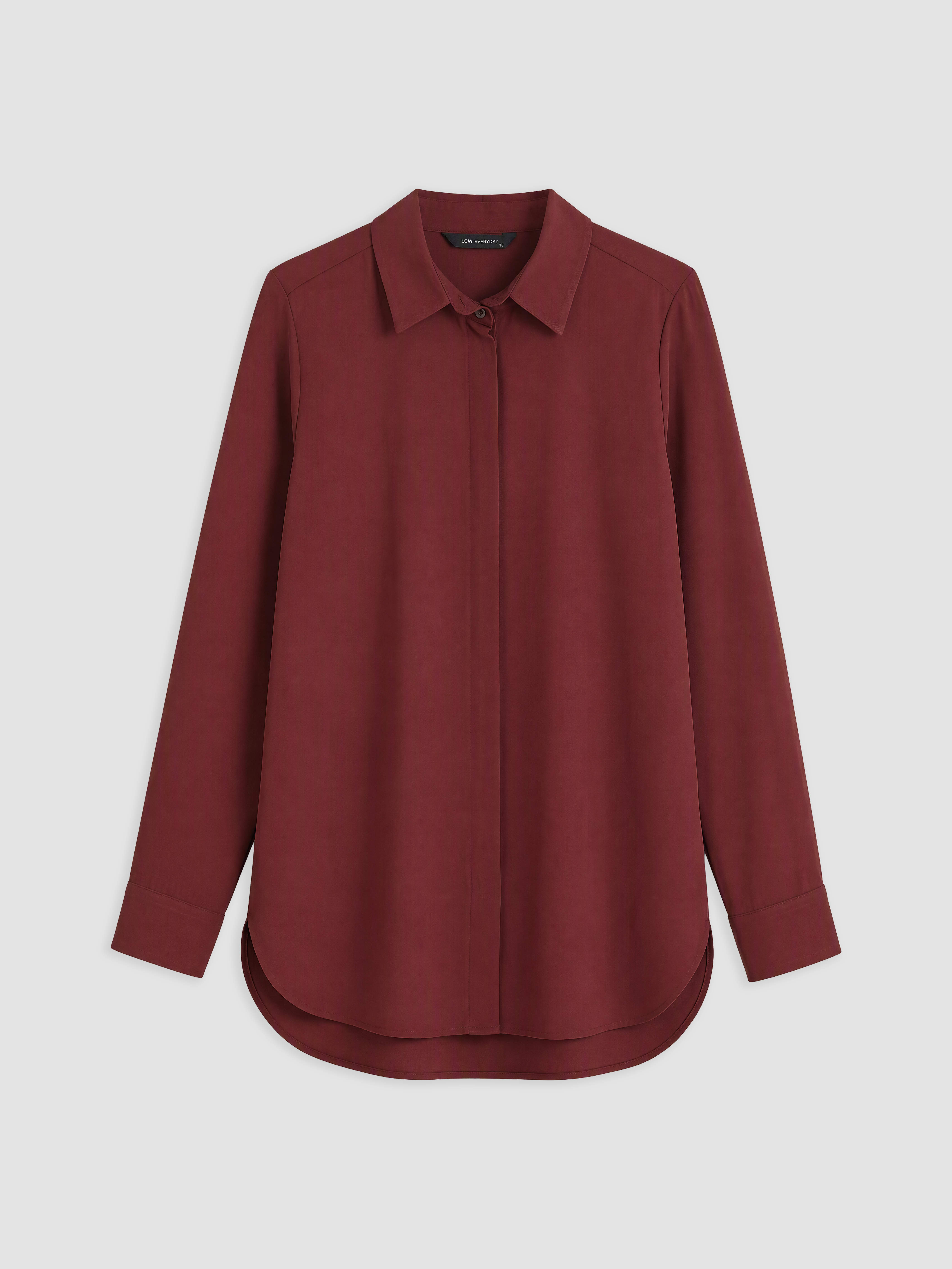 LCW EVERYDAY Gabardin Kadın Gömlek Tunik görsel 5