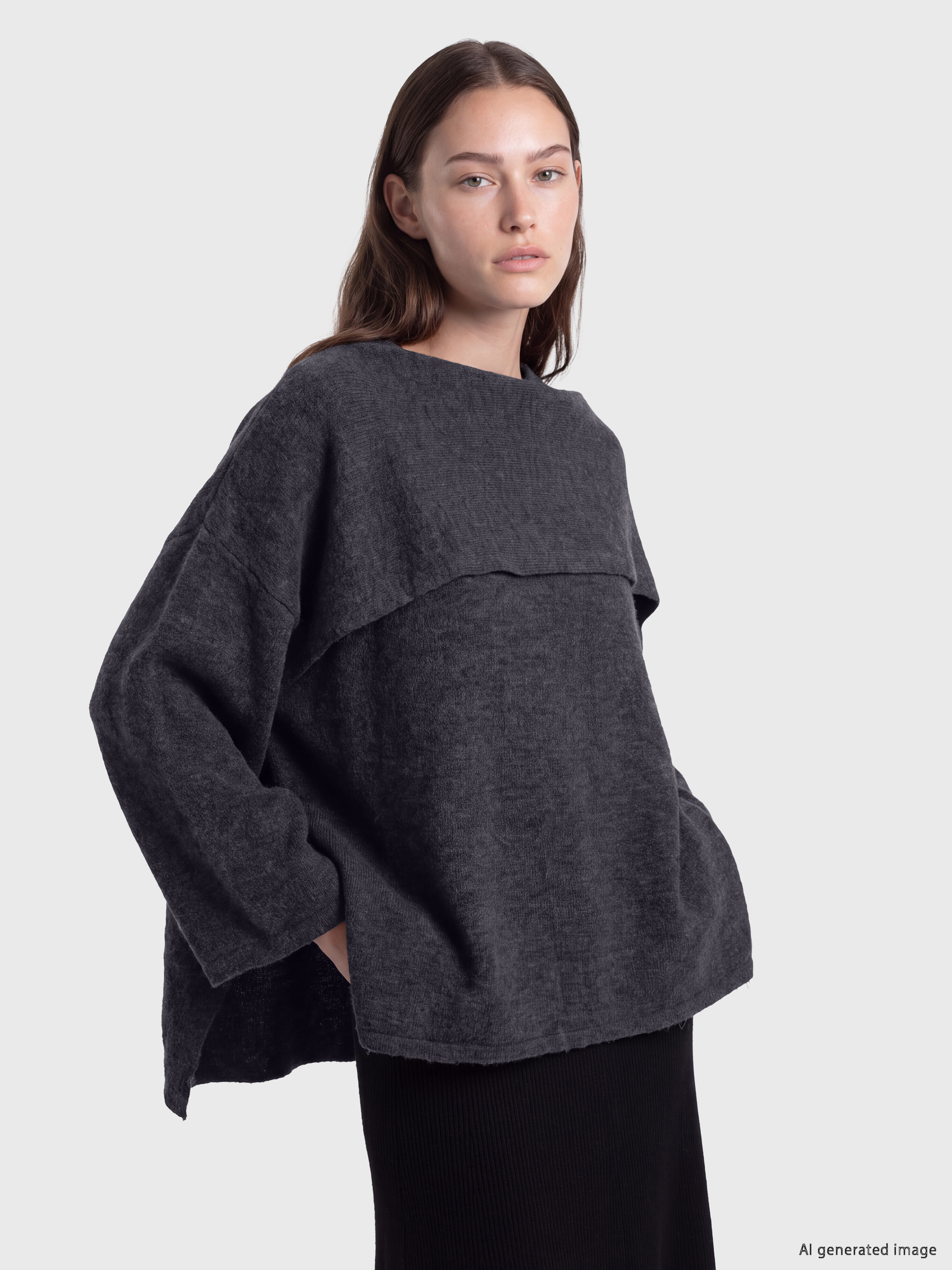 LCW Modest Bisiklet Yaka Kadın Triko Kazak