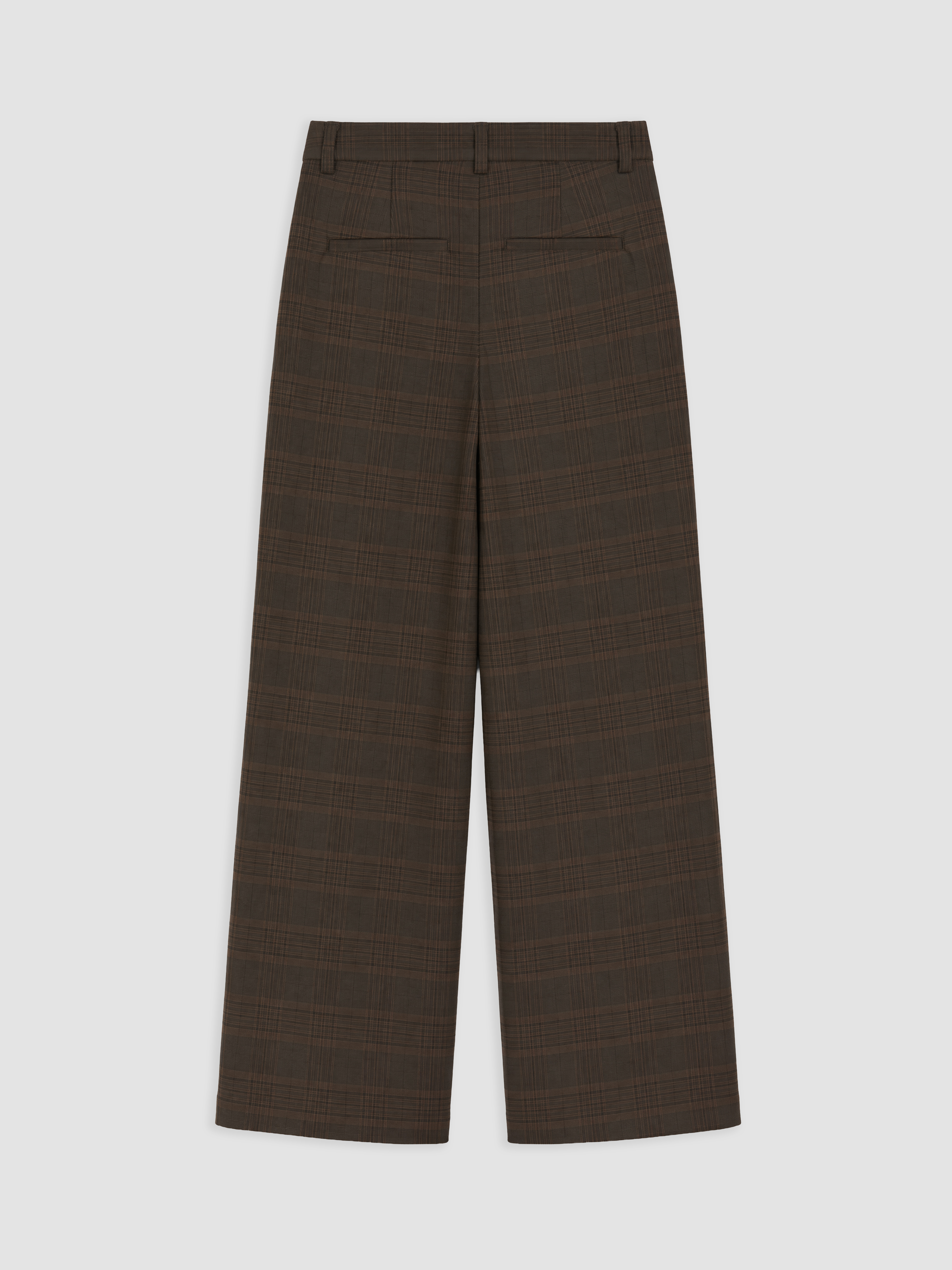 LCWAIKIKI Classic Ekose Geniş Paça Kadın Pantolon görsel 6