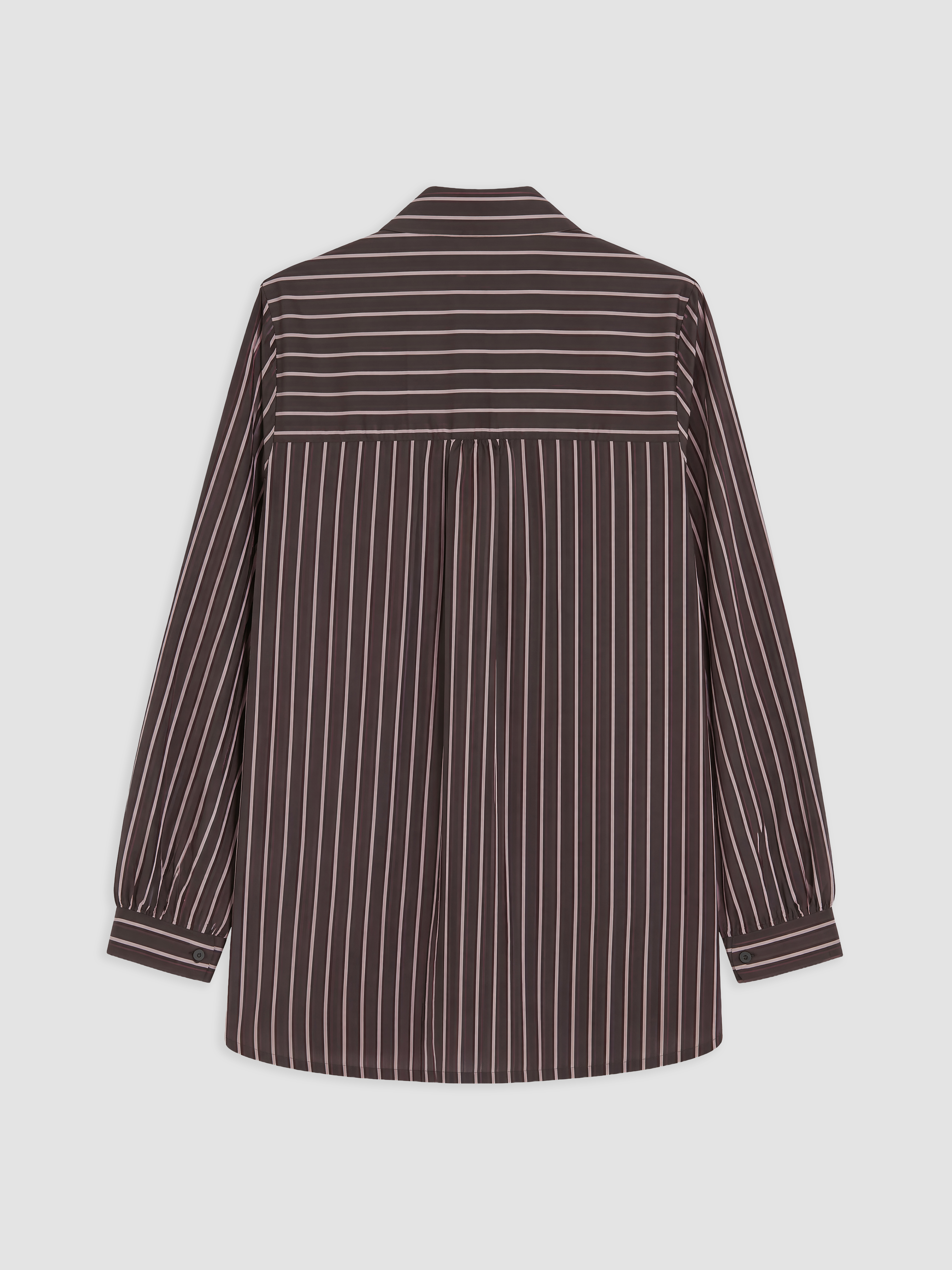 LCW EVERYDAY Çizgili Oversize Kadın Gömlek Tunik görsel 6