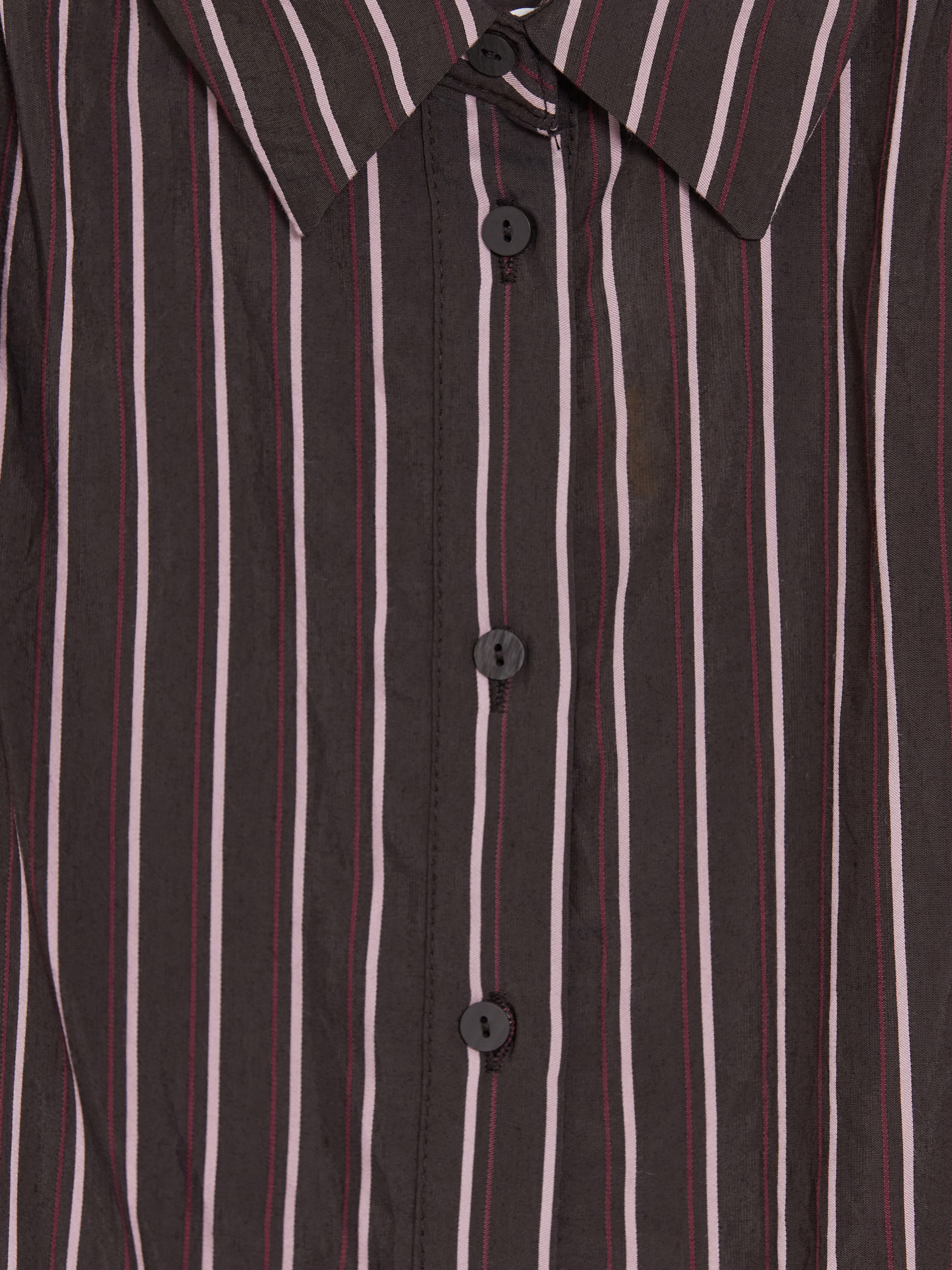 LCW EVERYDAY Çizgili Oversize Kadın Gömlek Tunik görsel 7