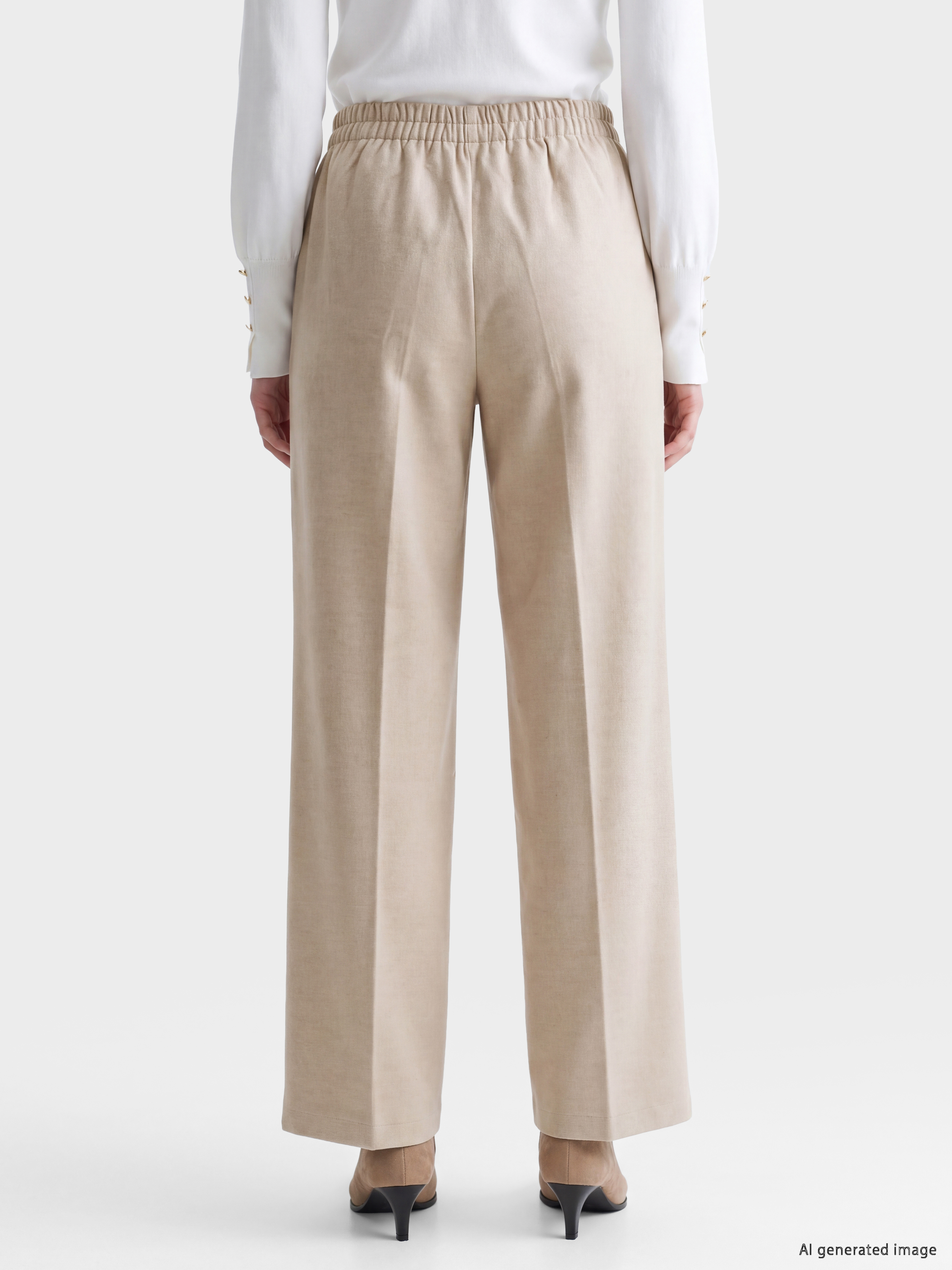LCW Vision Loose Fit Geniş Paça Kadın Pantolon görsel 4
