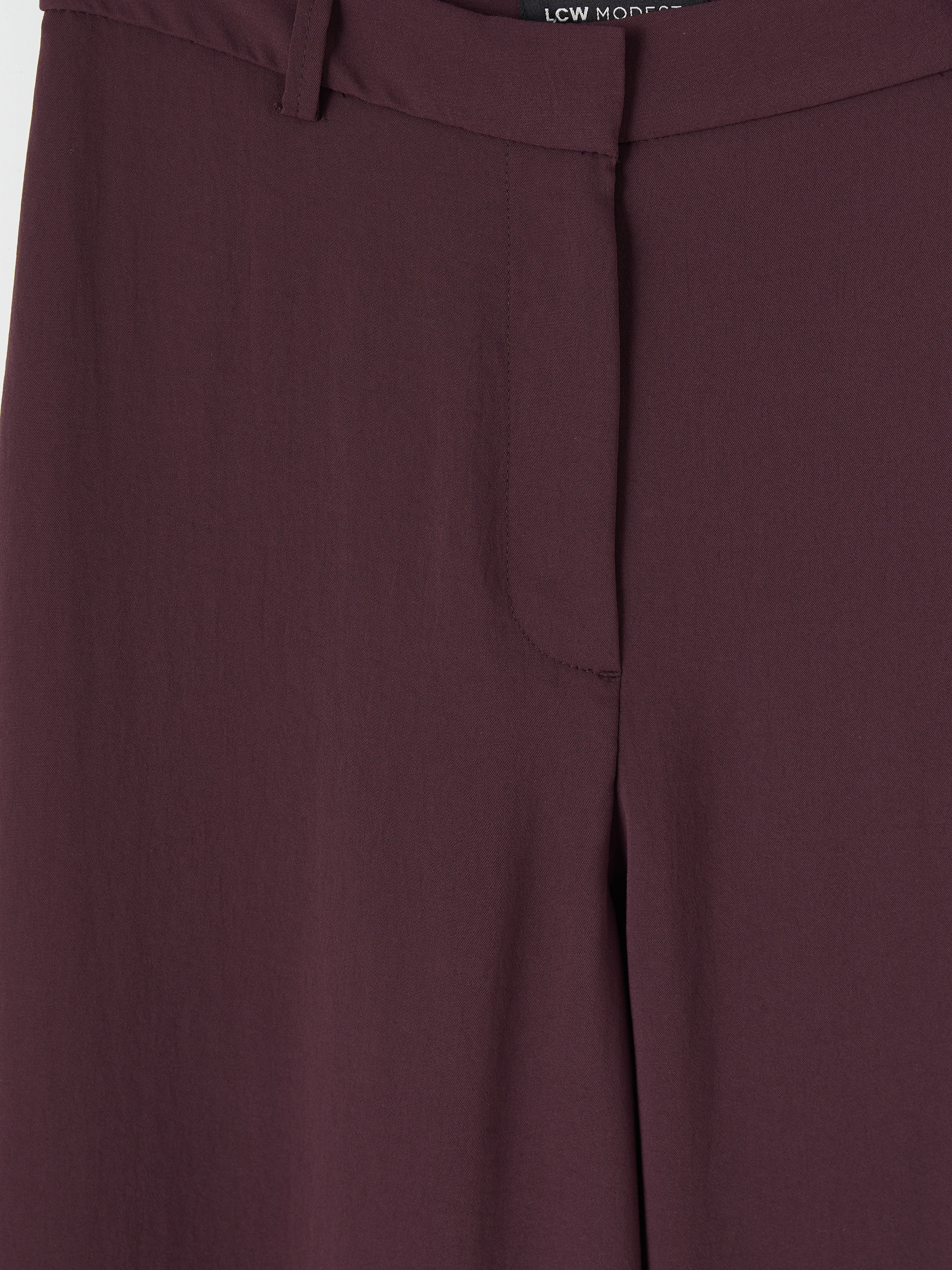 LCW Modest Regular Fit Geniş Paça Kadın Pantolon görsel 7