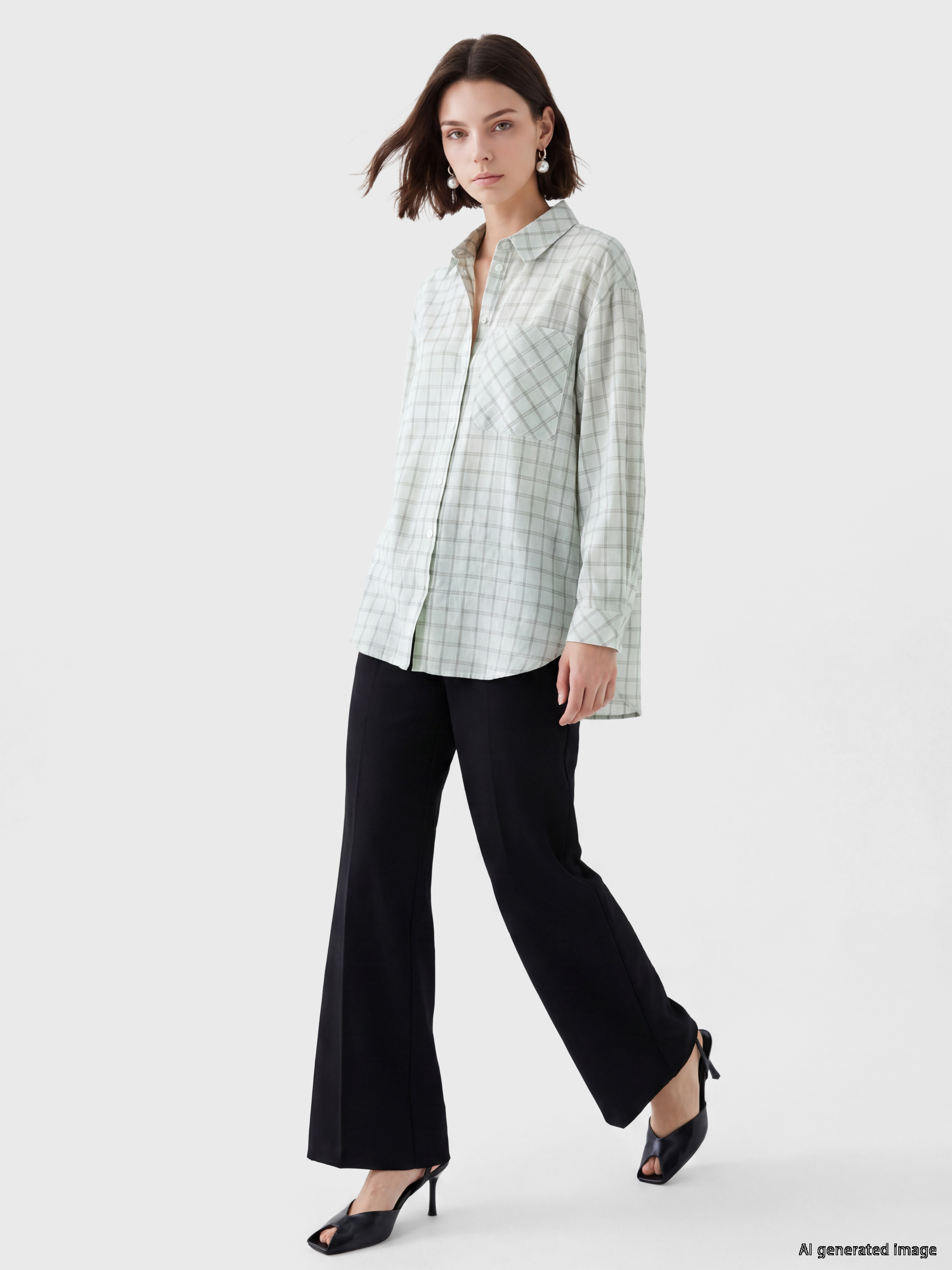 LCW Modest Regular Fit Geniş Paça Kadın Pantolon