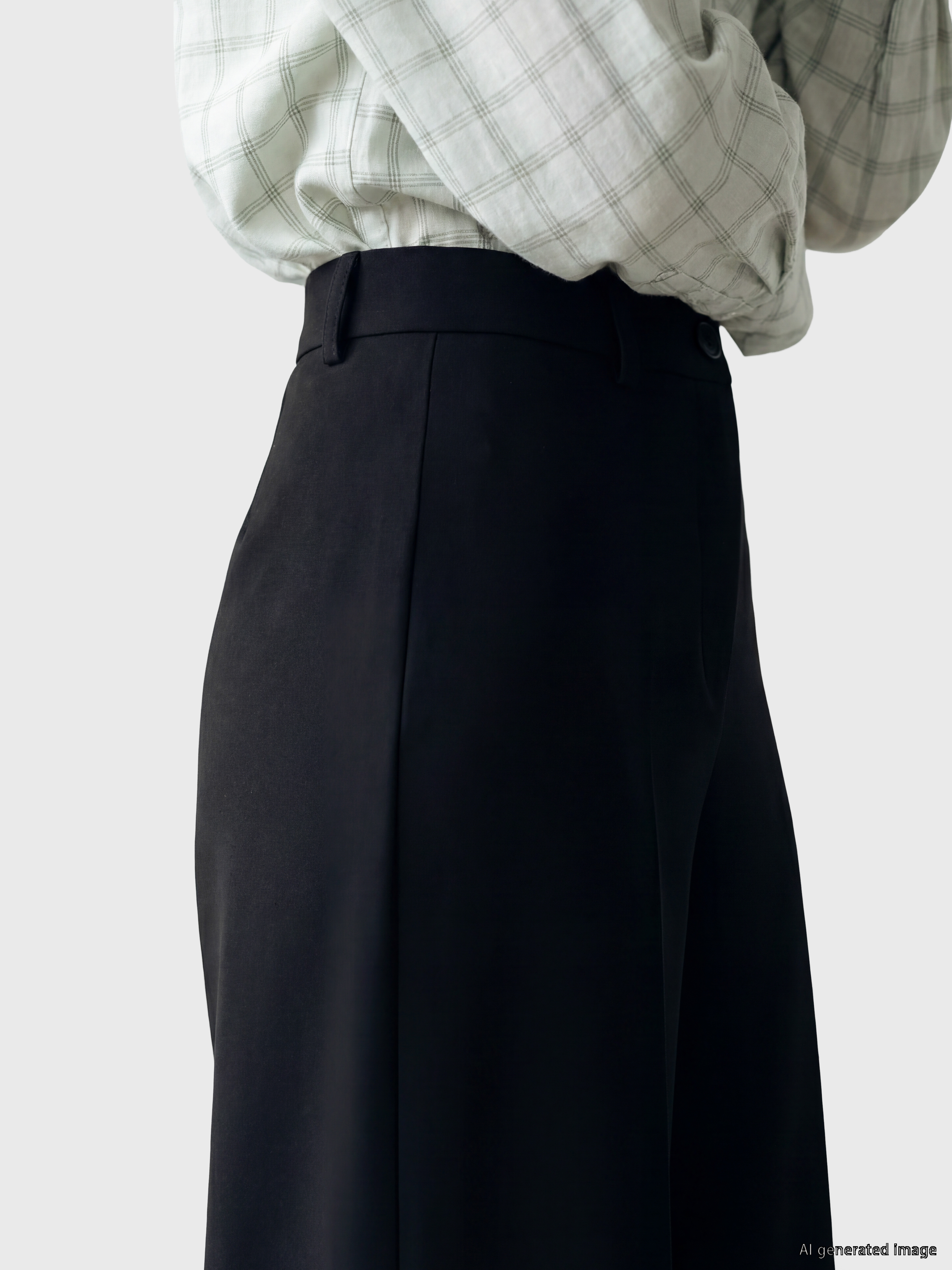 LCW Modest Regular Fit Geniş Paça Kadın Pantolon görsel 3