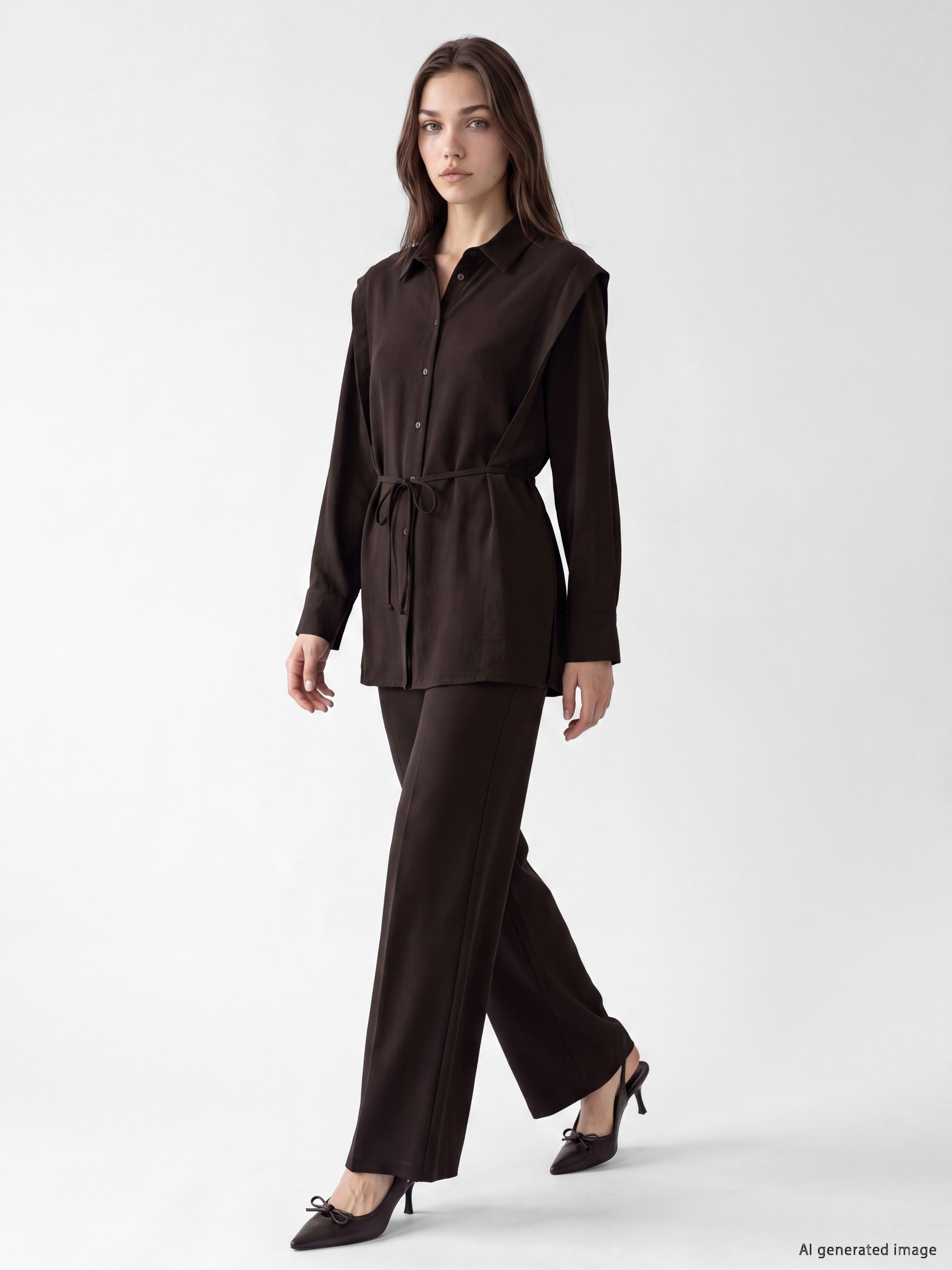 LCW Modest Regular Fit Geniş Paça Kadın Pantolon