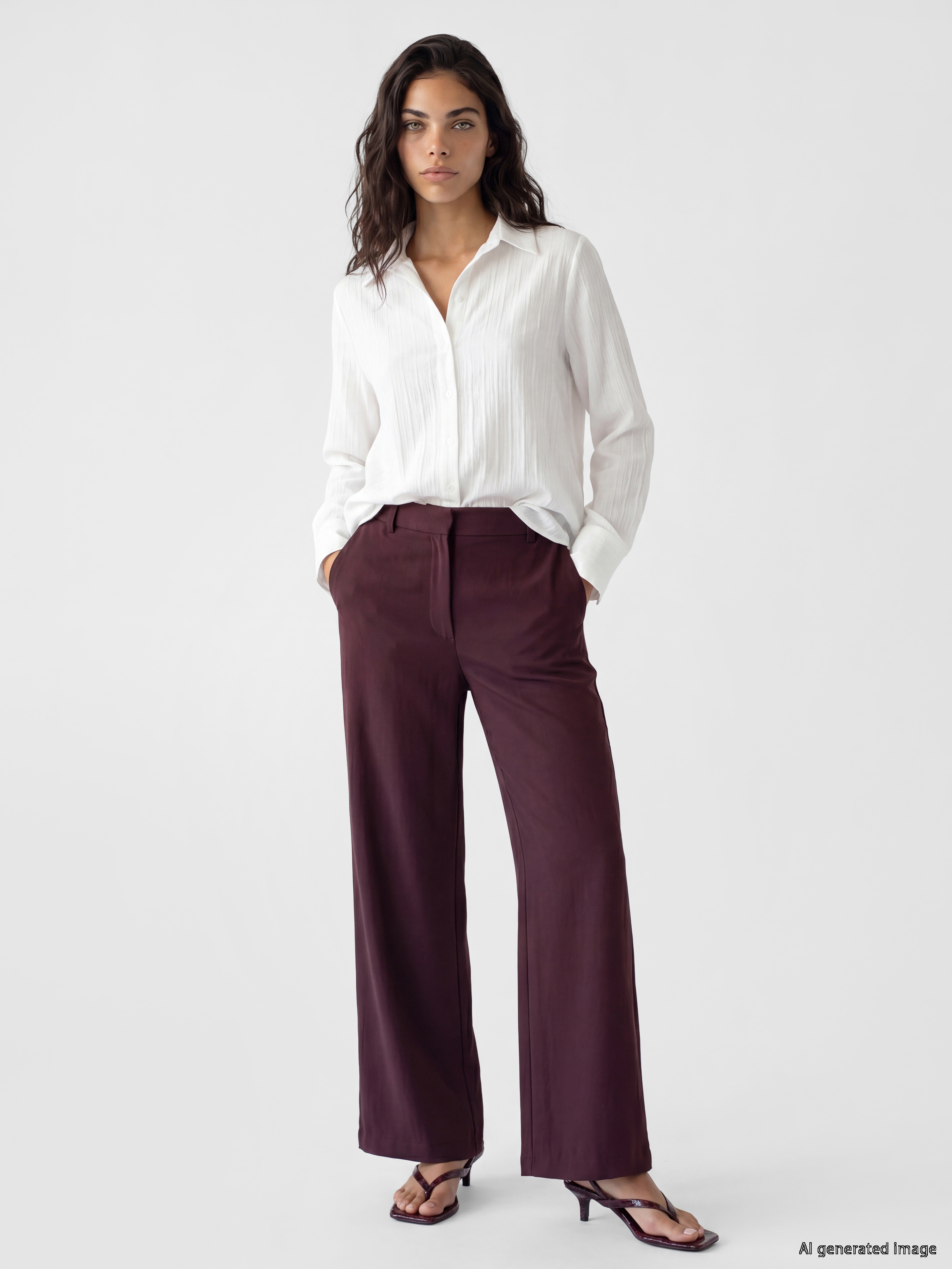 LCW Modest Regular Fit Geniş Paça Kadın Pantolon