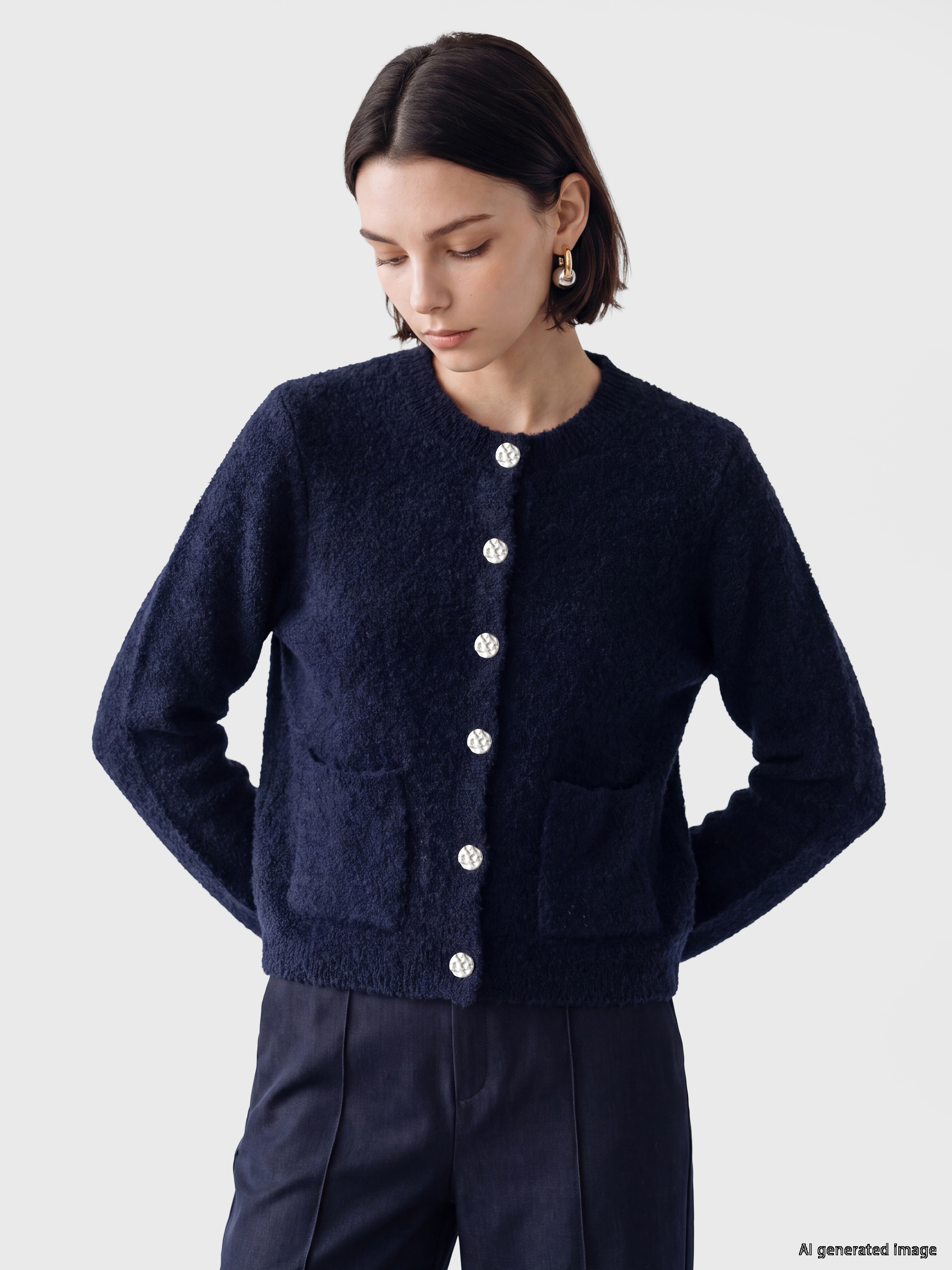 LCW Modest Bisiklet Yaka Kadın Hırka