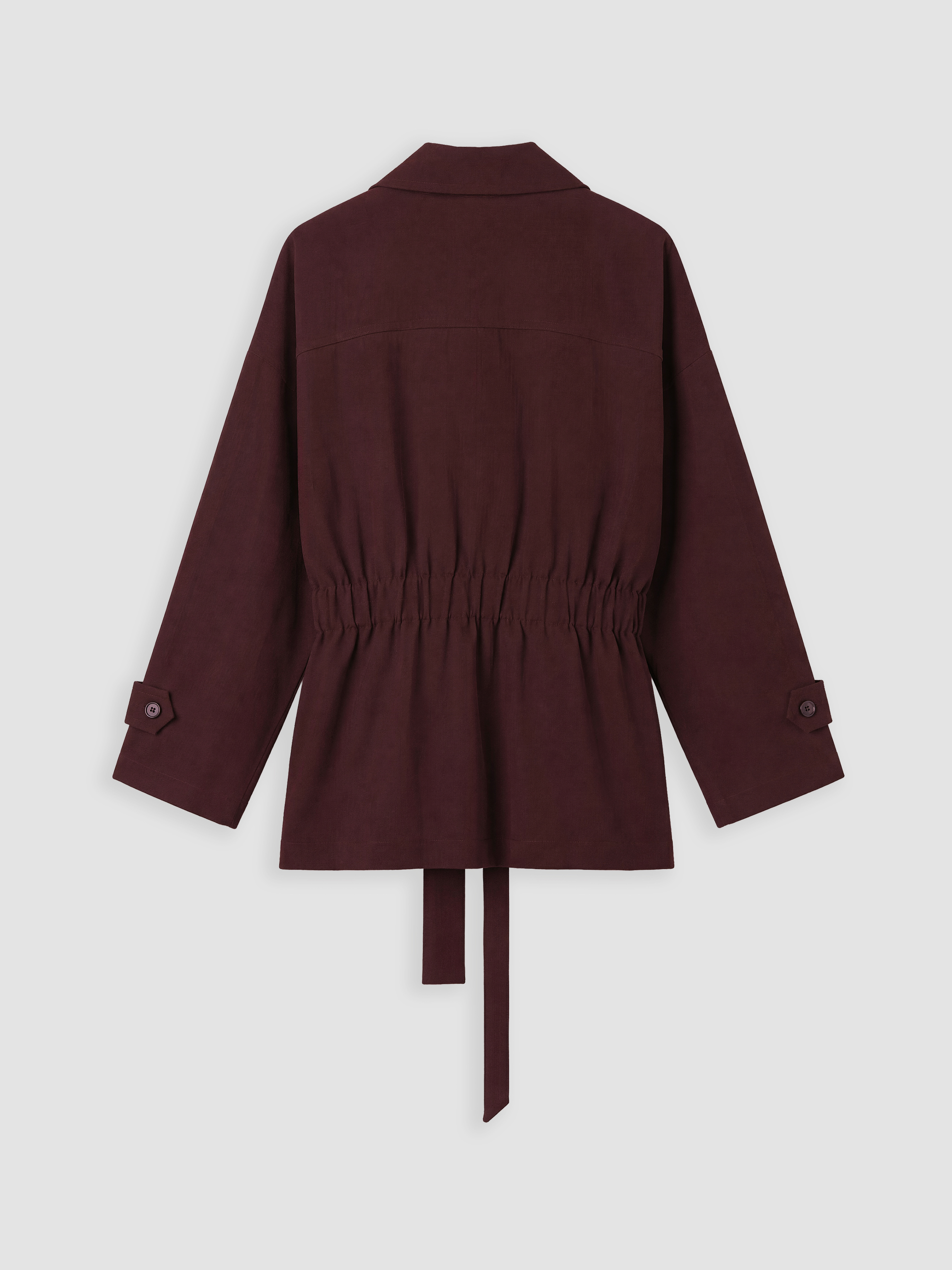 LCW STUDIO Kuşaklı Oversize Kadın Gabardin Ceket görsel 7