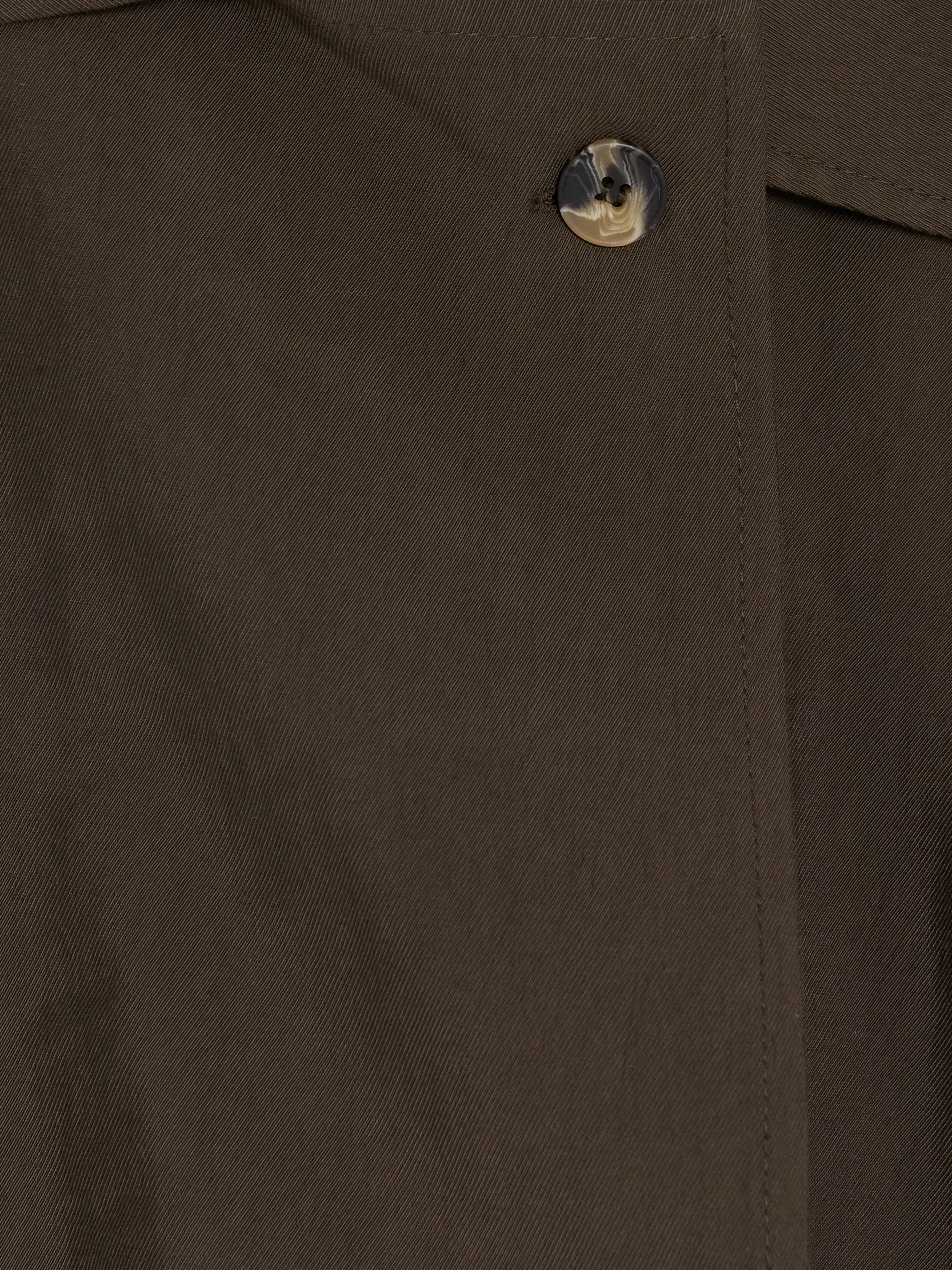 LCW STUDIO Kuşaklı Oversize Kadın Gabardin Ceket görsel 6