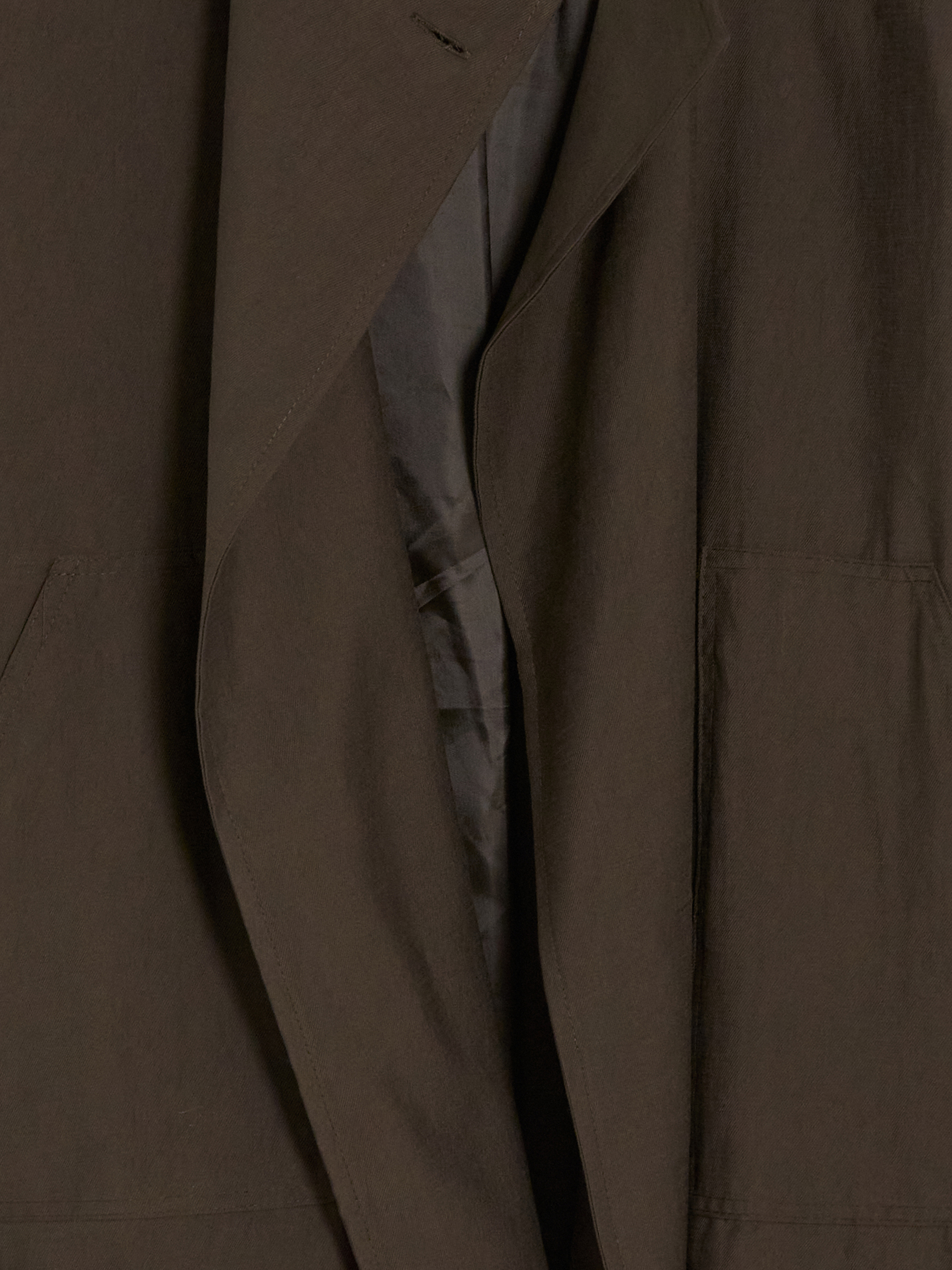 LCW STUDIO Kuşaklı Oversize Kadın Gabardin Ceket görsel 7