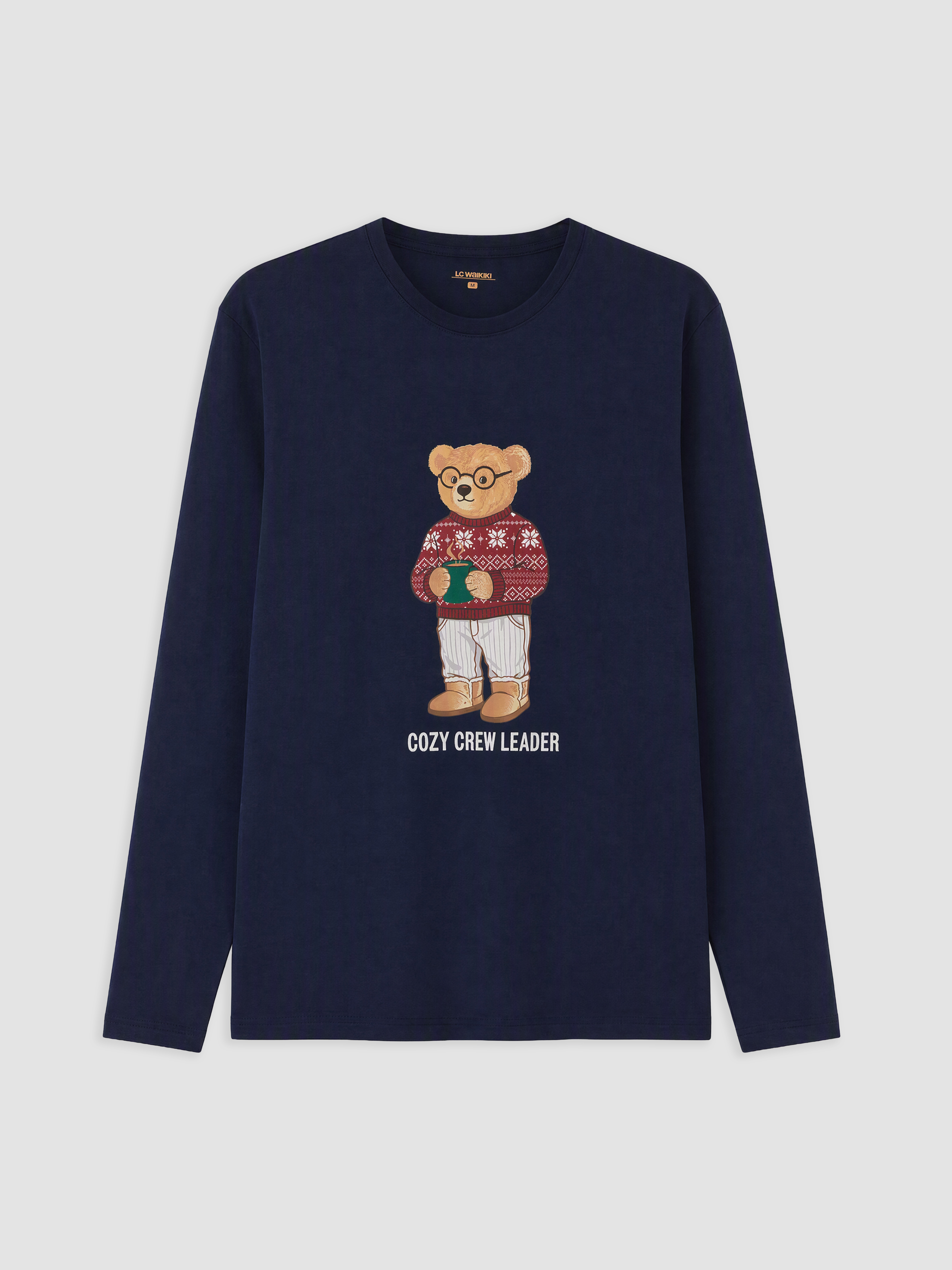 LC WAIKIKI Ayı Teddy Baskılı Erkek Pijama Takımı görsel 2