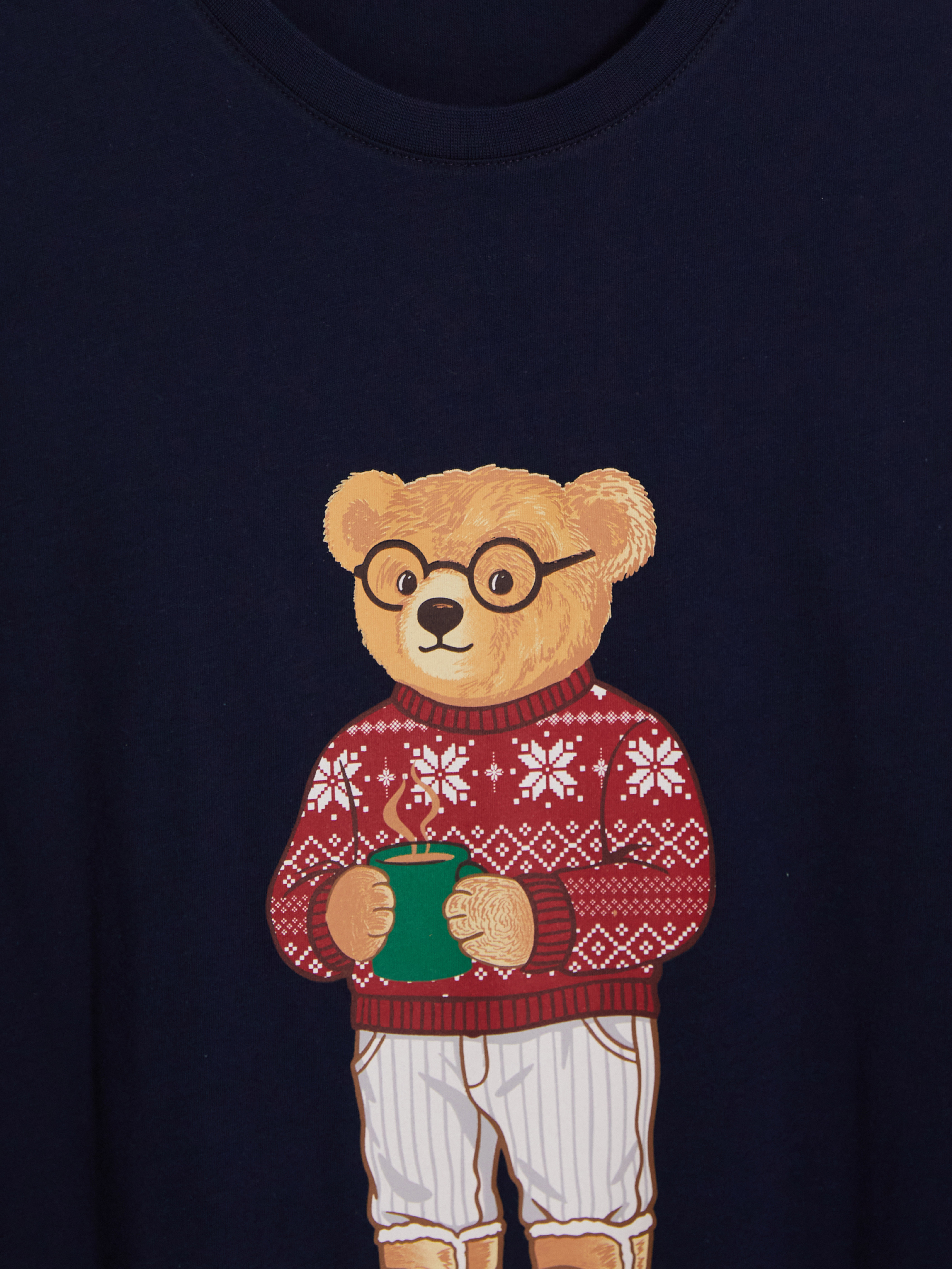 LC WAIKIKI Ayı Teddy Baskılı Erkek Pijama Takımı görsel 6